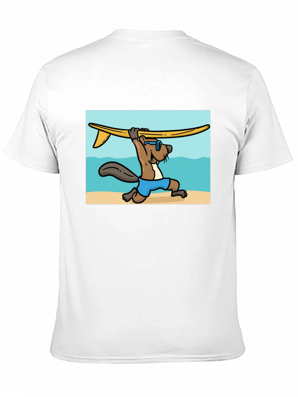 Surfing Beaver Graphic Tee