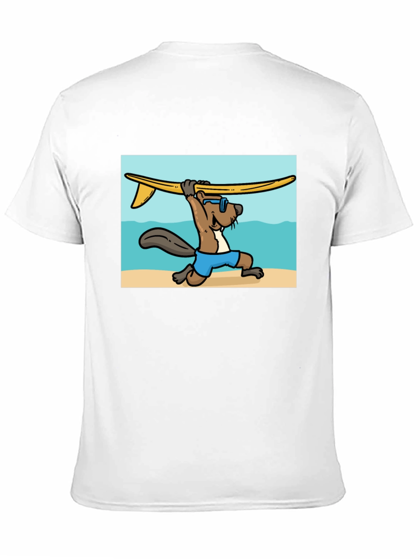 Surfing Beaver Graphic Tee