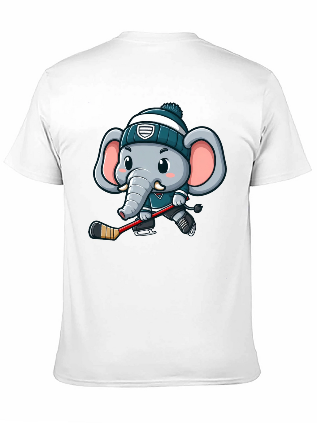 Cartoon Elephant Hockey T-Shirt