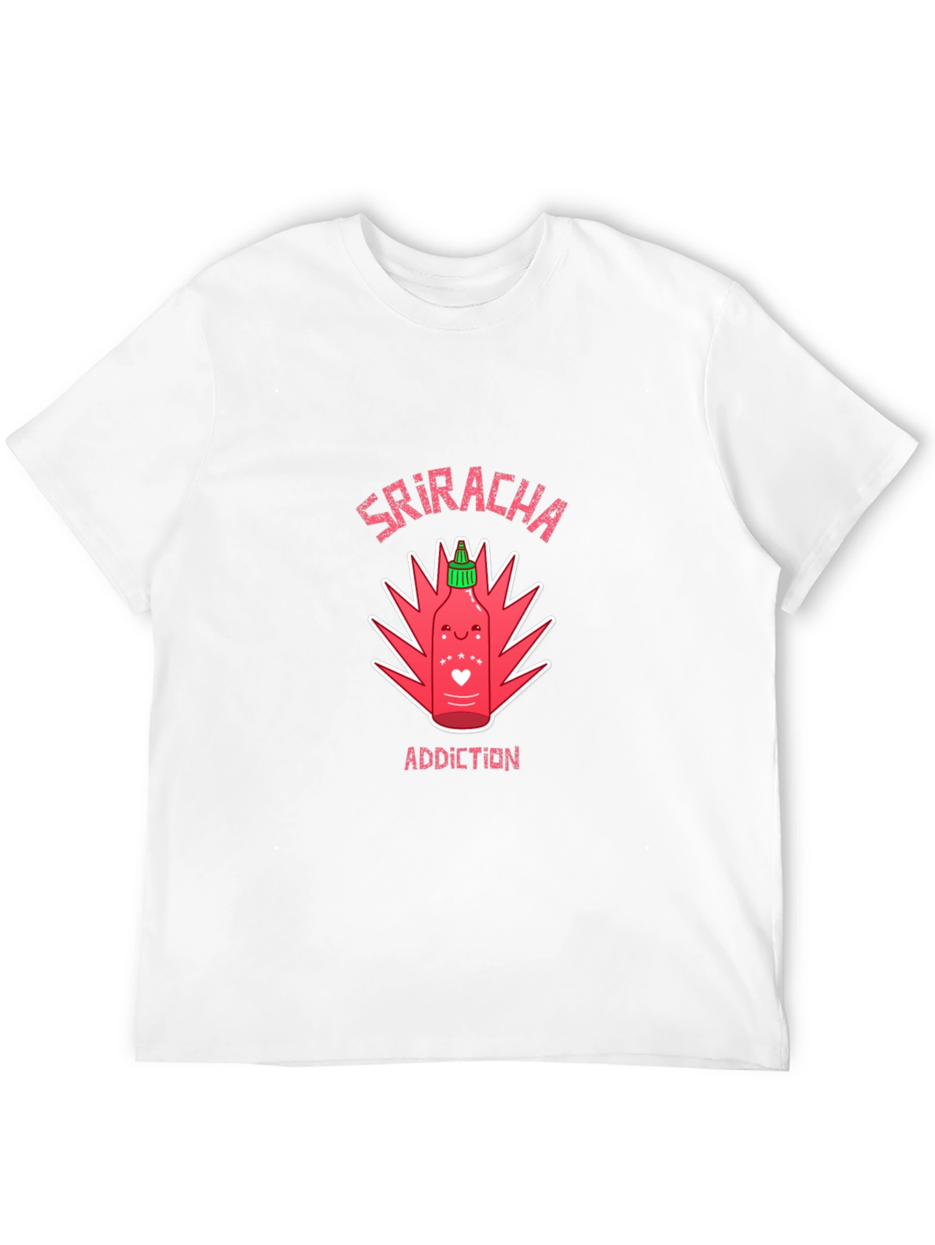 Sriracha Addiction Graphic T-Shirt - Spicy Food Lover Tee