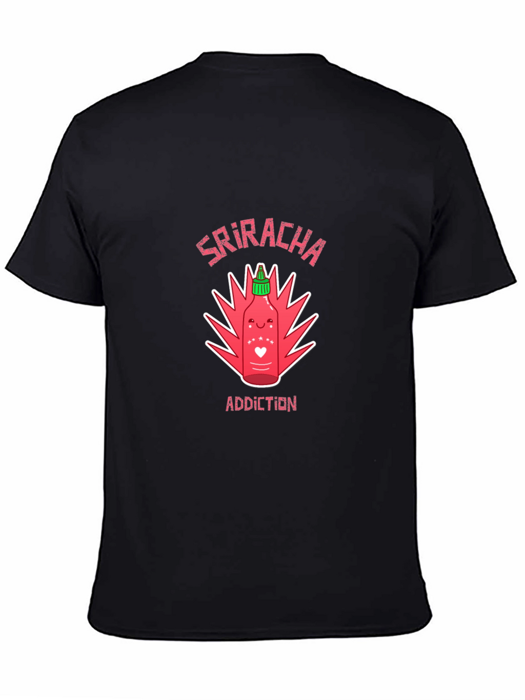 Sriracha Addiction Graphic T-Shirt - Spicy Food Lover Tee