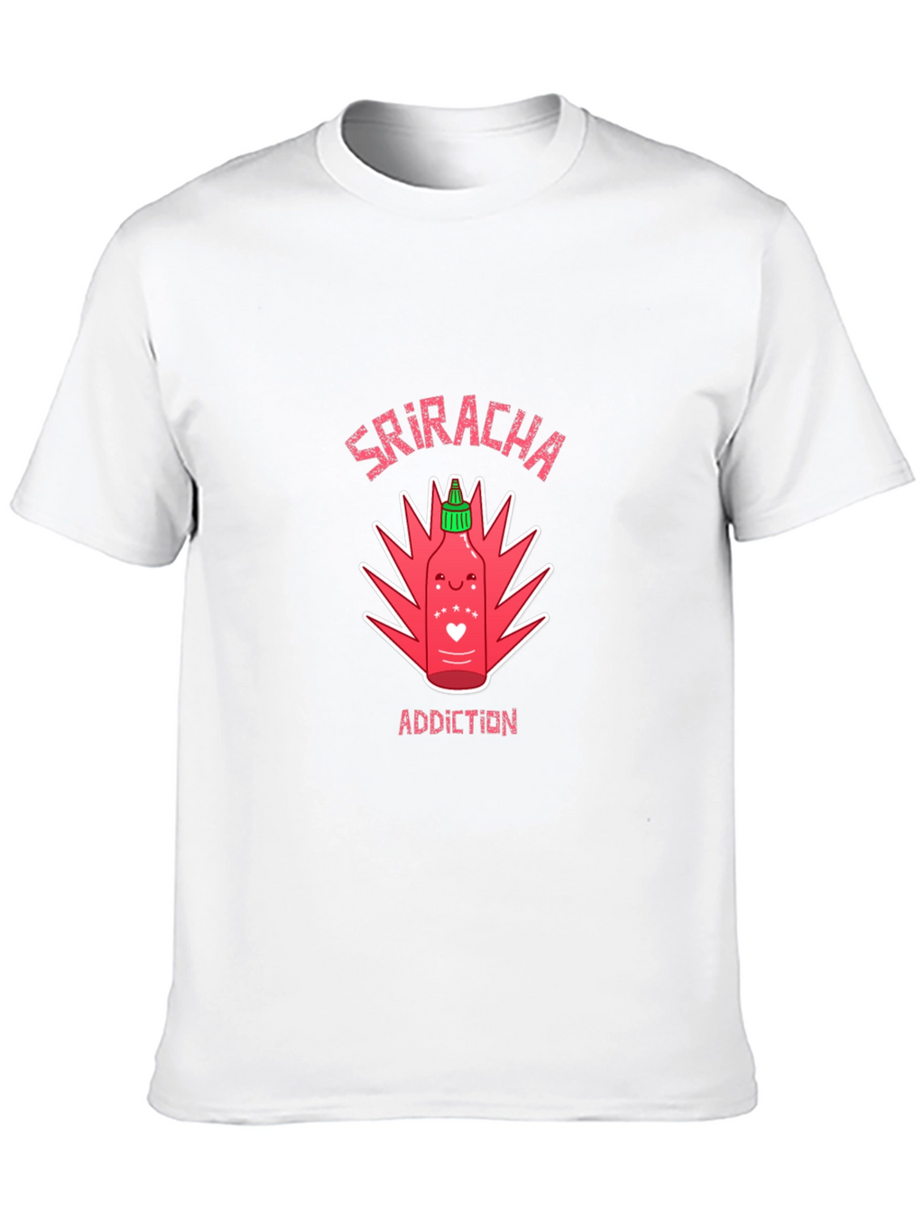 Sriracha Addiction Graphic T-Shirt - Spicy Food Lover Tee