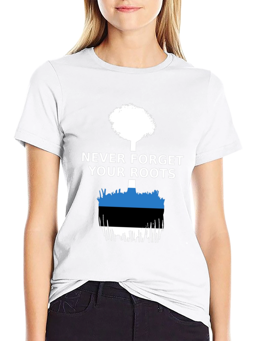Never Forget Your Roots Estonia Flag T-Shirt