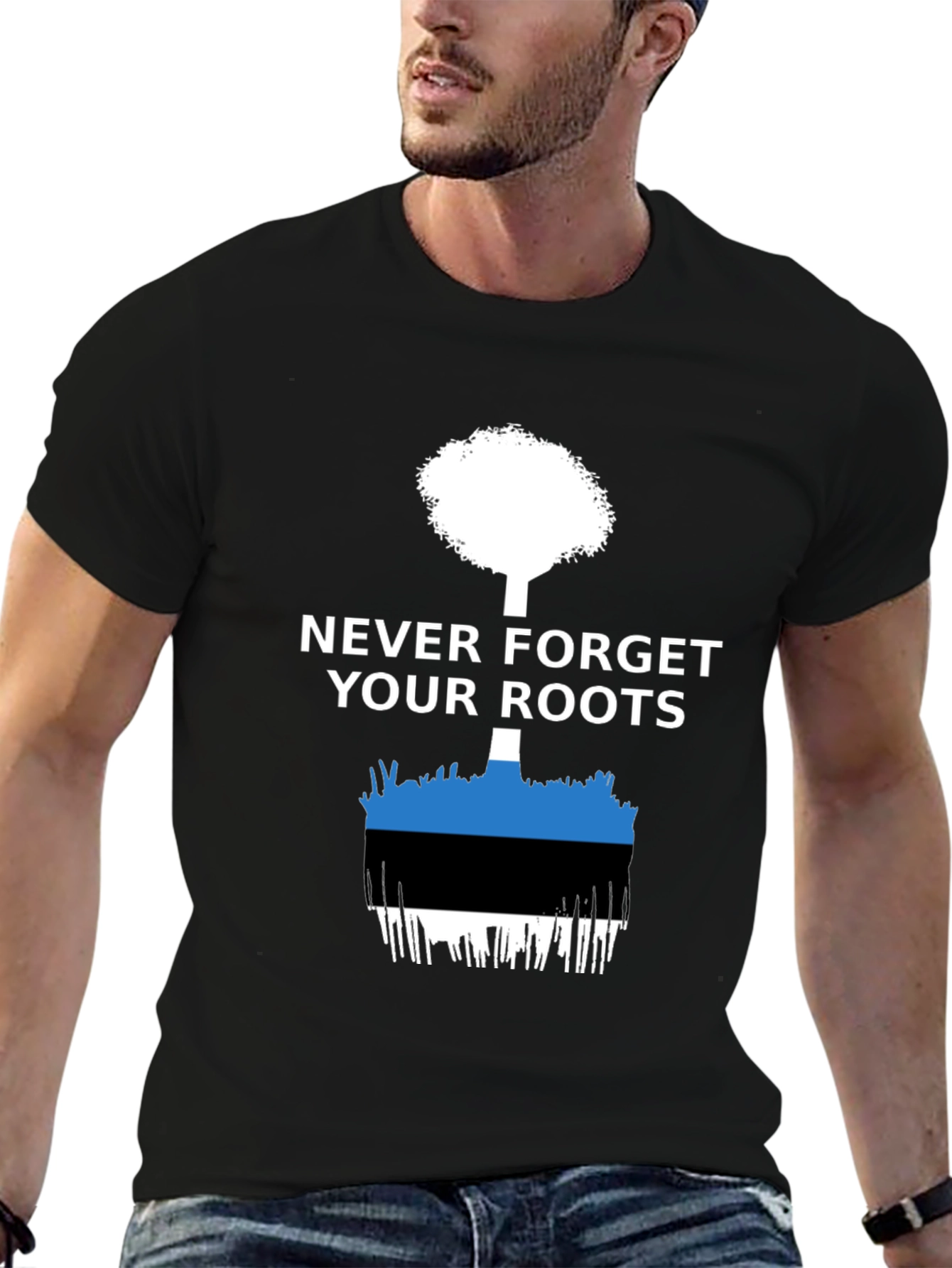 Never Forget Your Roots Estonia Flag T-Shirt