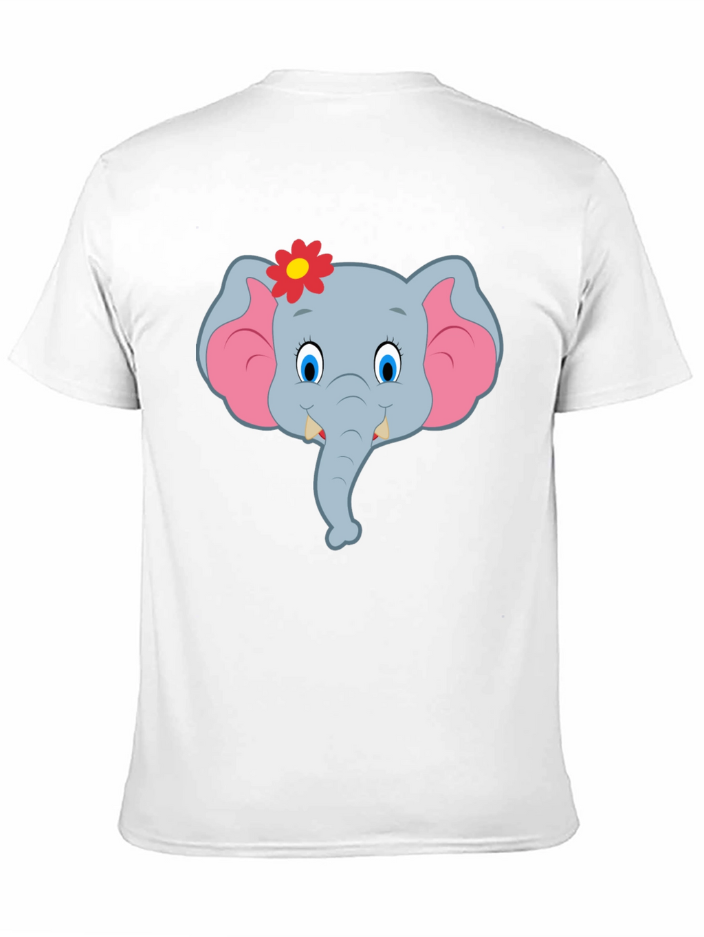 Cute Cartoon Elephant T-Shirt - Black Unisex Tee