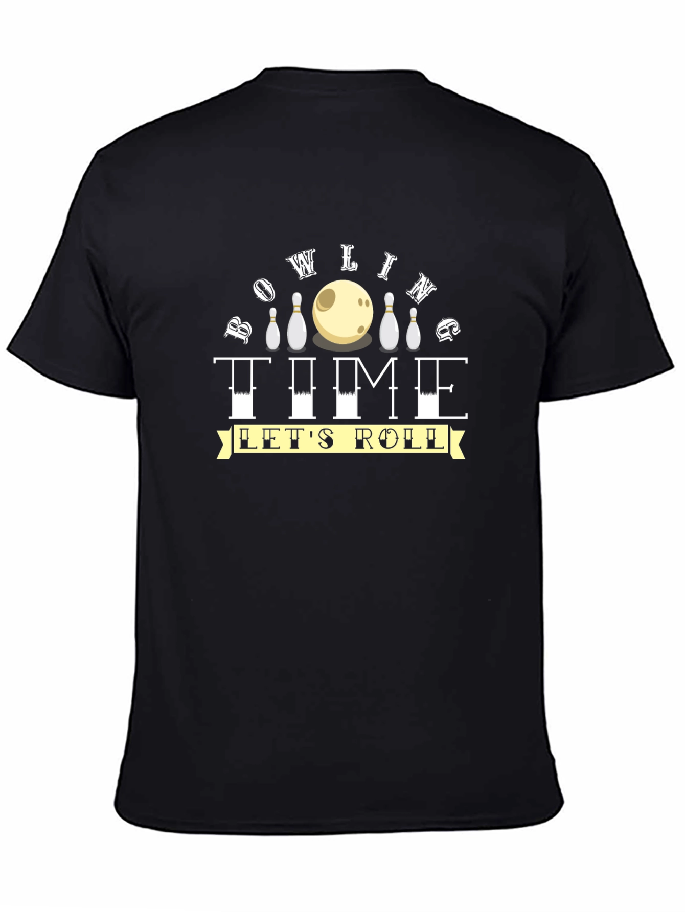 Bowling Time Lets Roll Graphic Tee