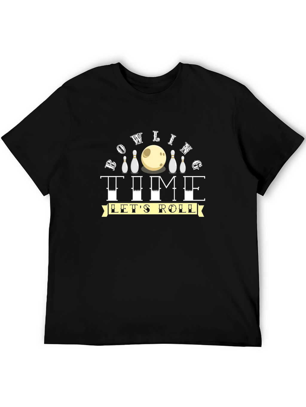 Bowling Time Lets Roll Graphic Tee