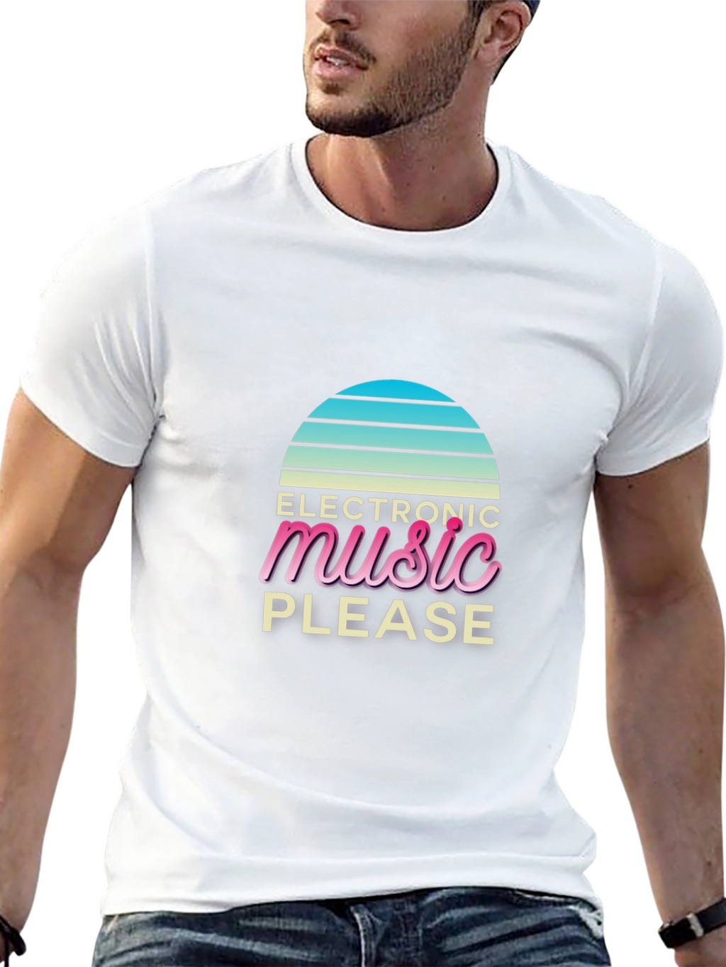 Electronic Music Please Retro T-Shirt