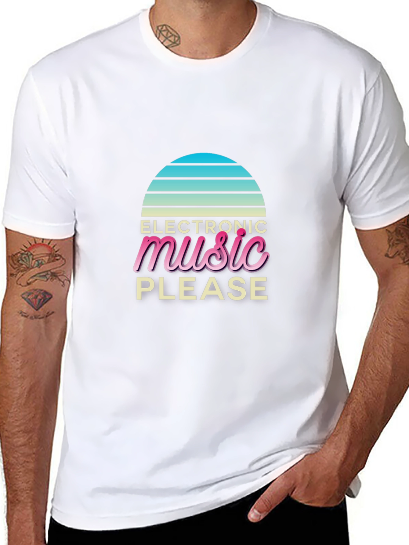 Electronic Music Please Retro T-Shirt