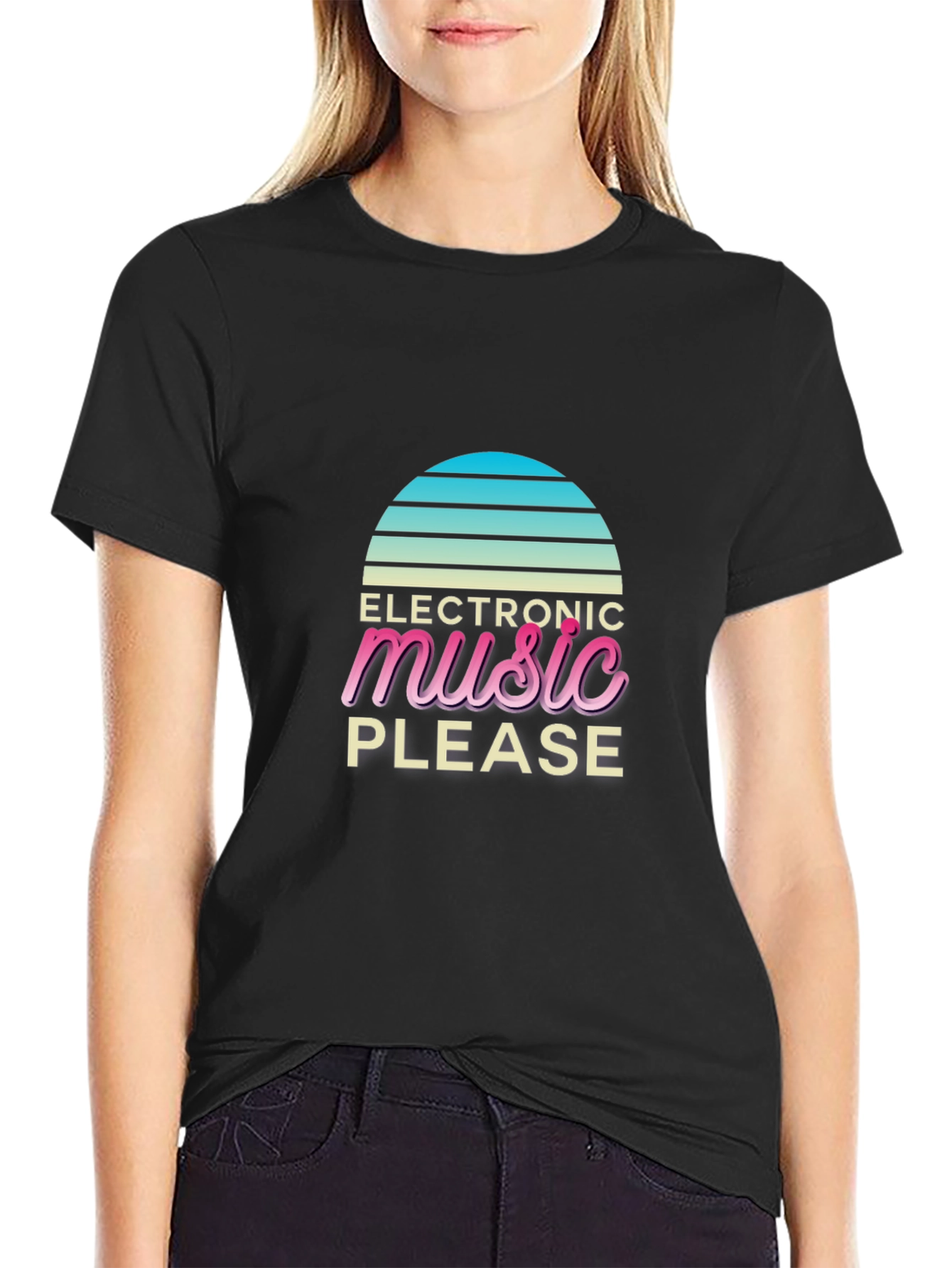 Electronic Music Please Retro T-Shirt
