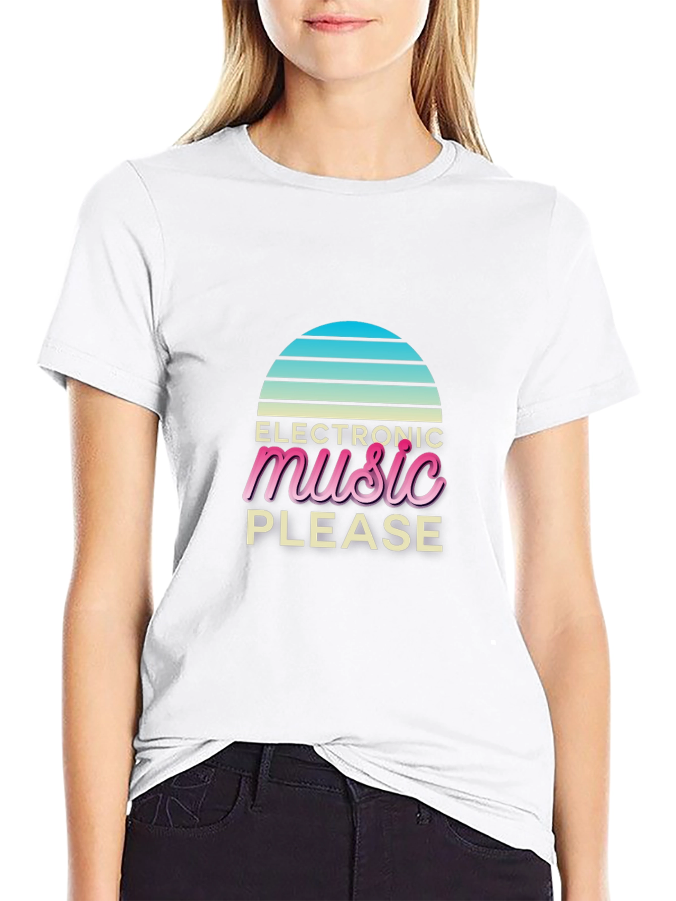Electronic Music Please Retro T-Shirt