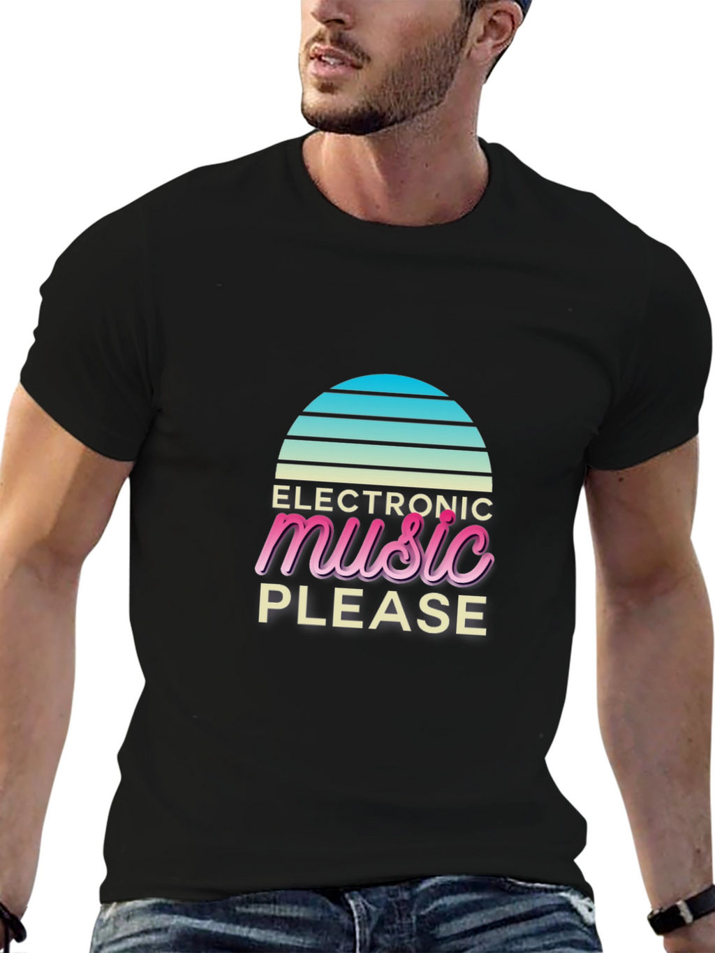 Electronic Music Please Retro T-Shirt