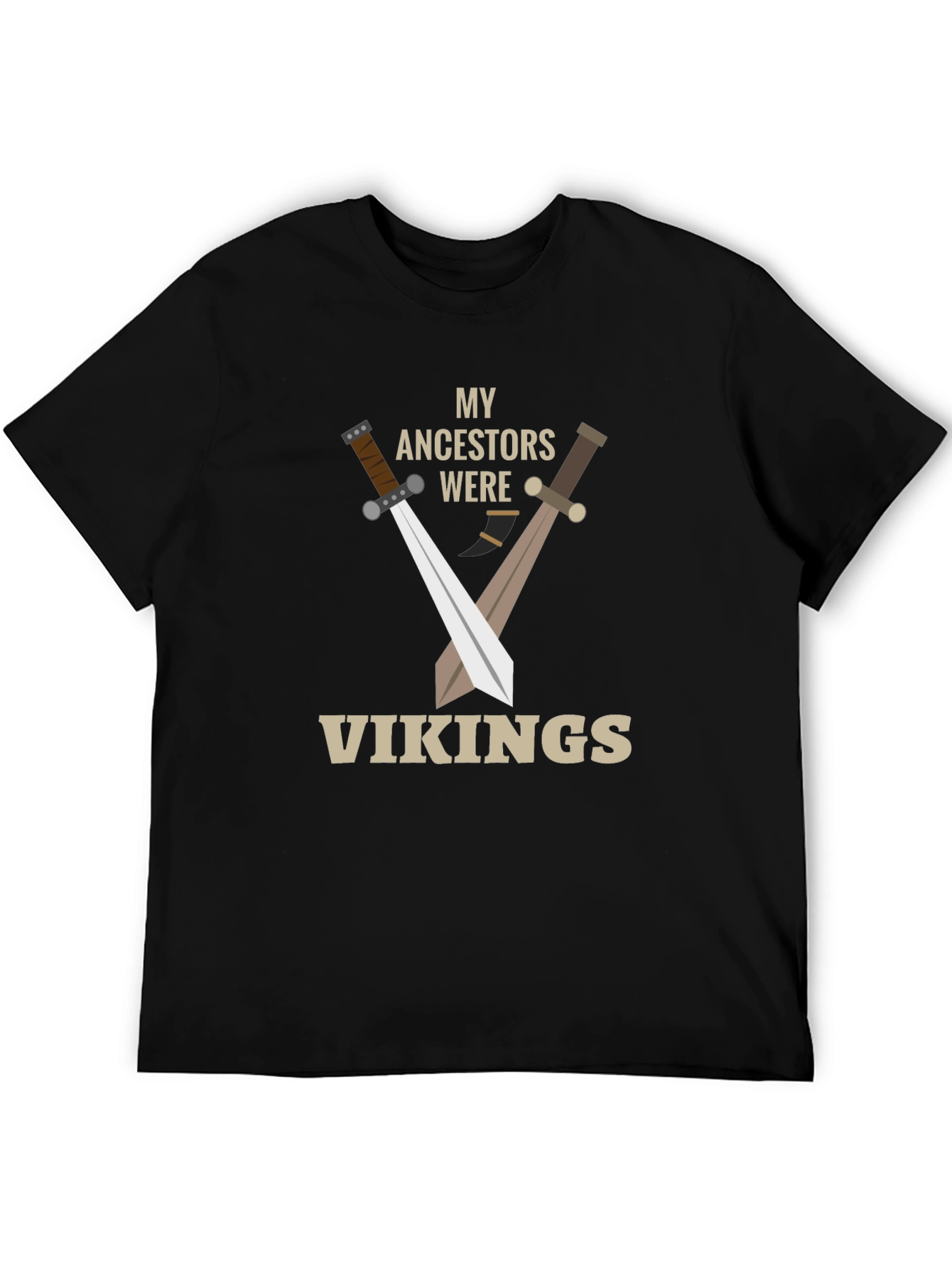 My Ancestors Were Vikings T-Shirt - Black