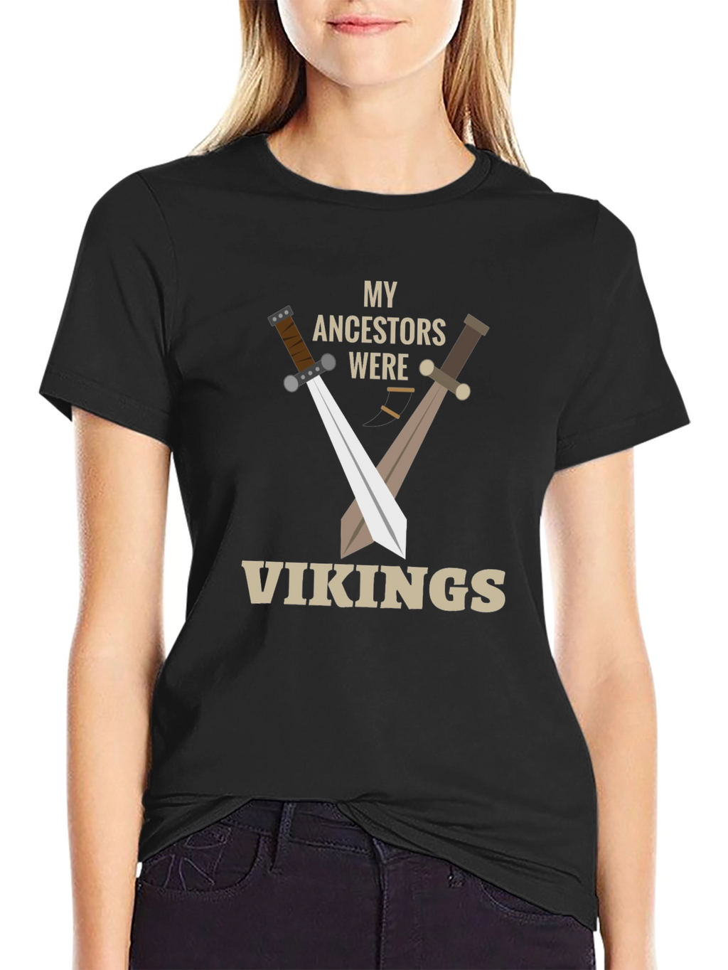 My Ancestors Were Vikings T-Shirt - Black