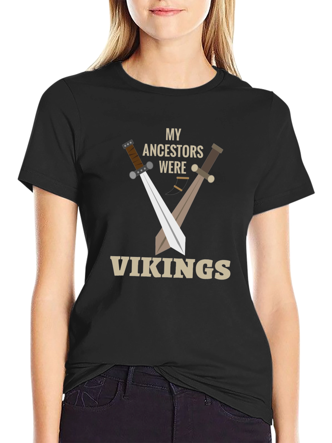 My Ancestors Were Vikings T-Shirt - Black
