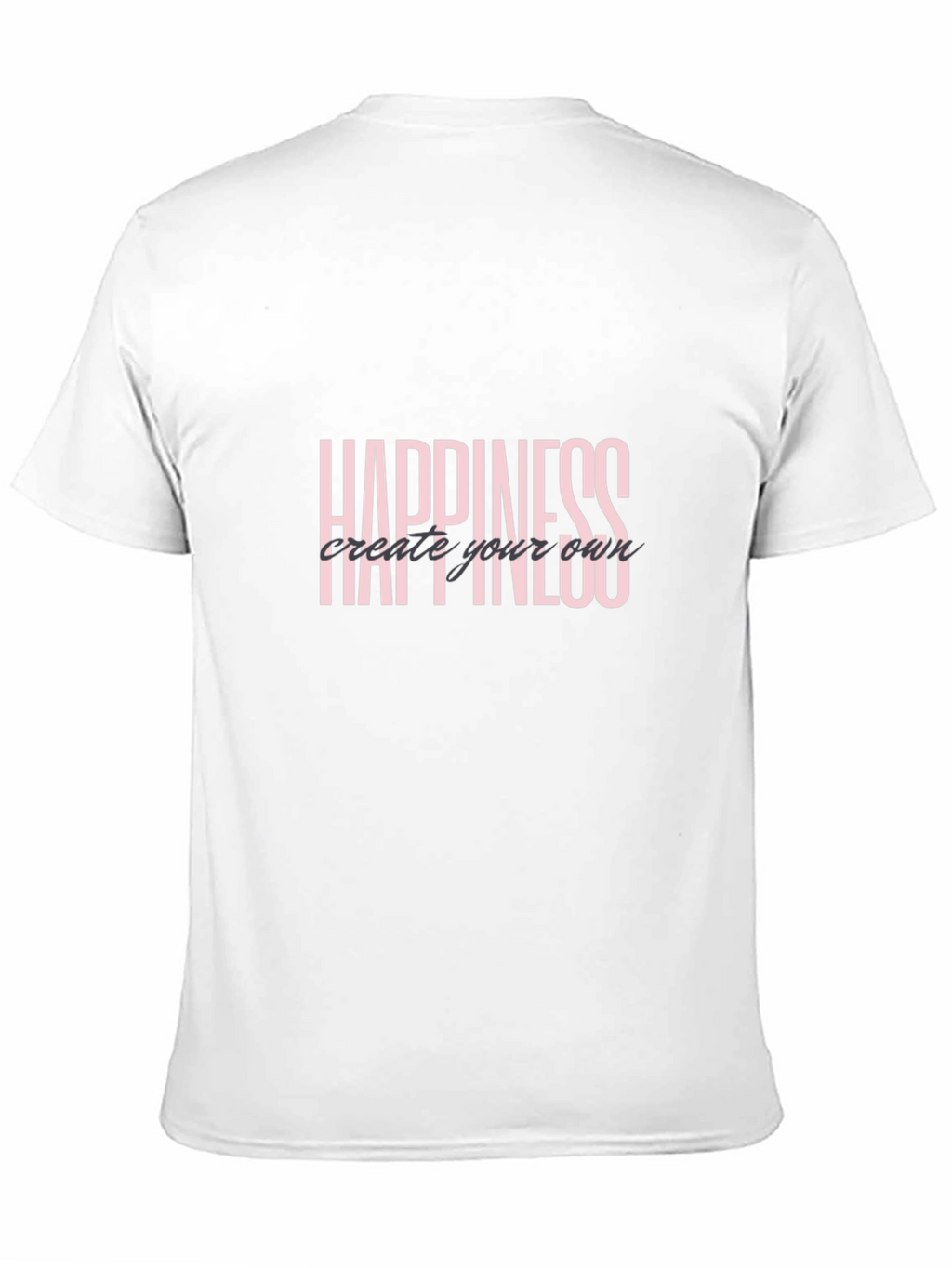 Happiness Graphic Tee - Black Short Sleeve Shirt