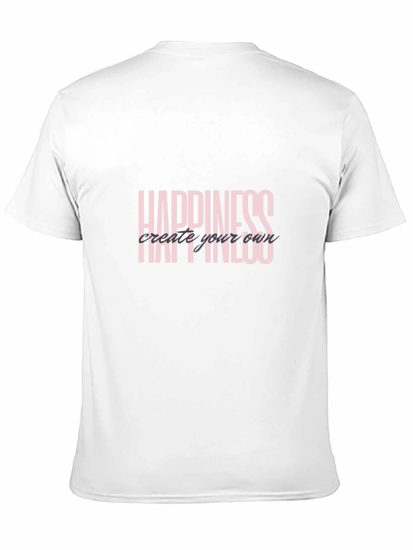 Happiness Graphic Tee - Black Short Sleeve Shirt