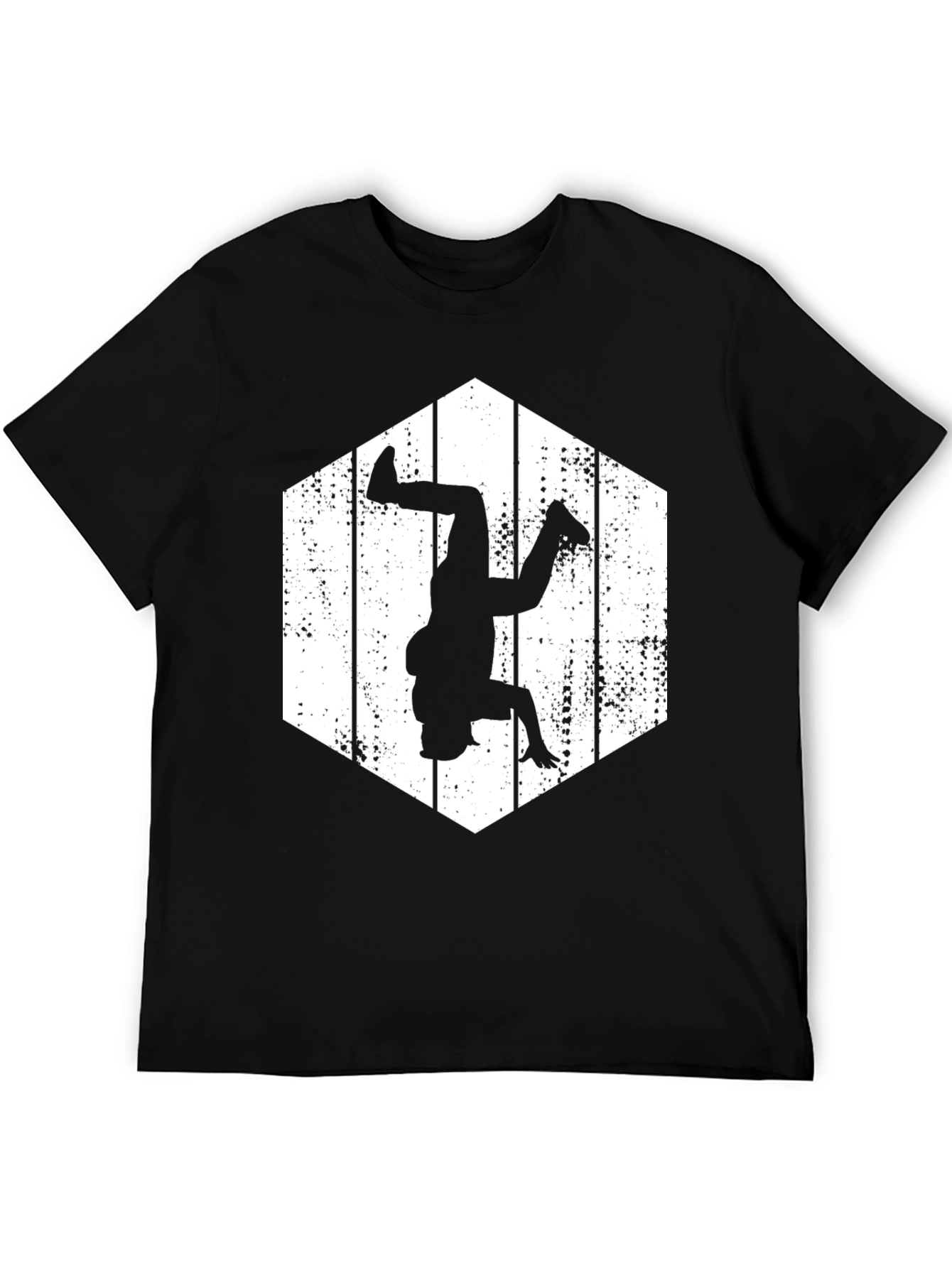 Black Hexagon Breakdancer Graphic Tee