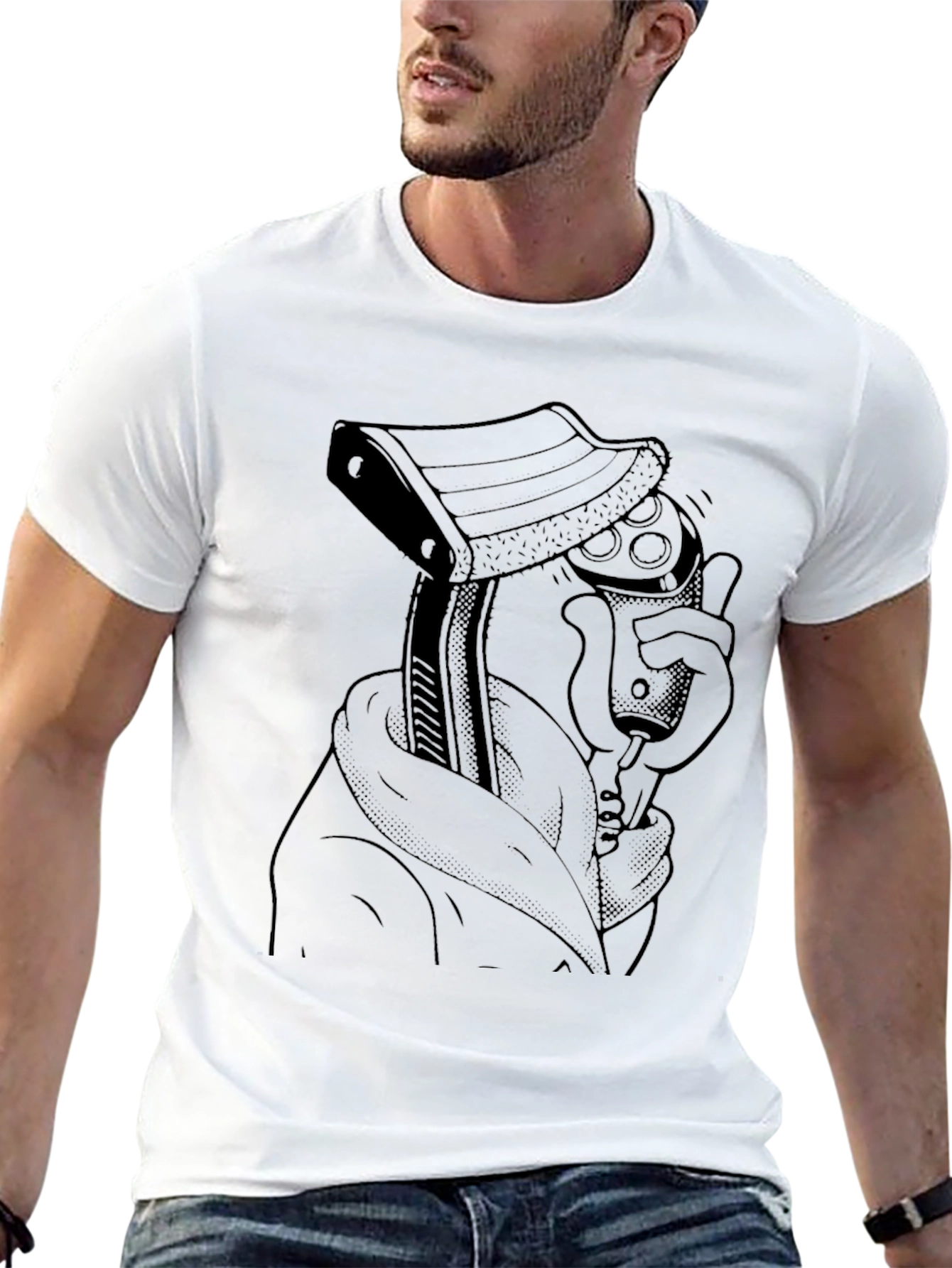 Axe & Controller Graphic Tee - Black