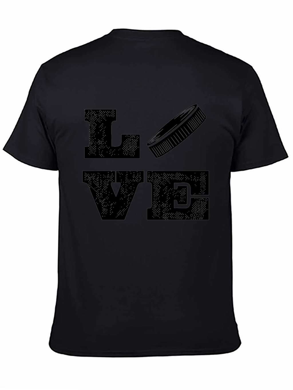 Love Hockey Graphic T-Shirt - Black Tee