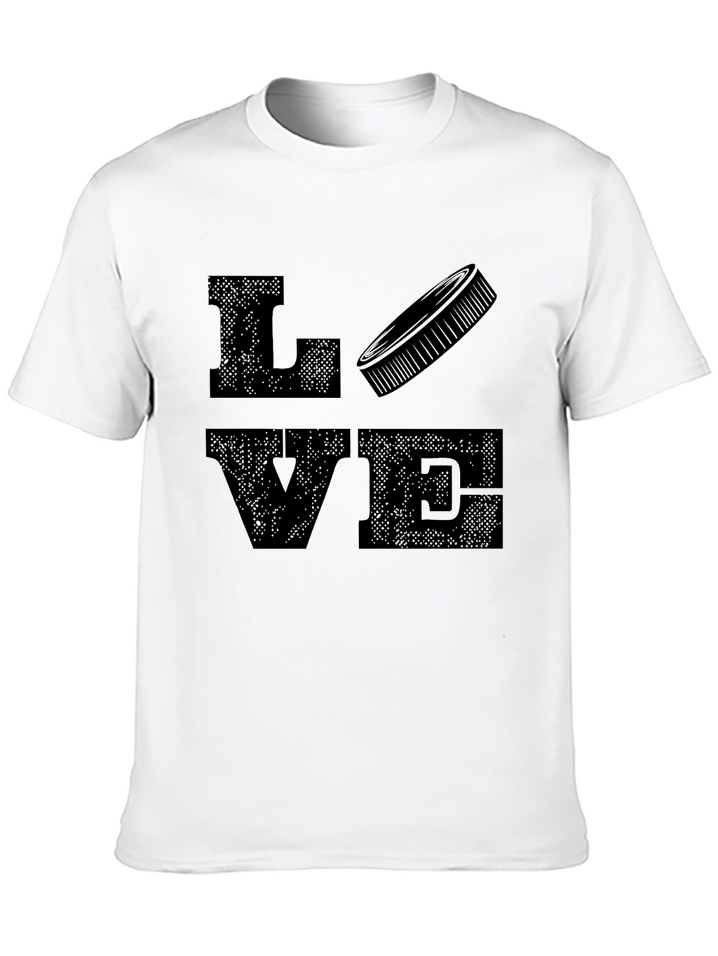 Love Hockey Graphic T-Shirt - Black Tee