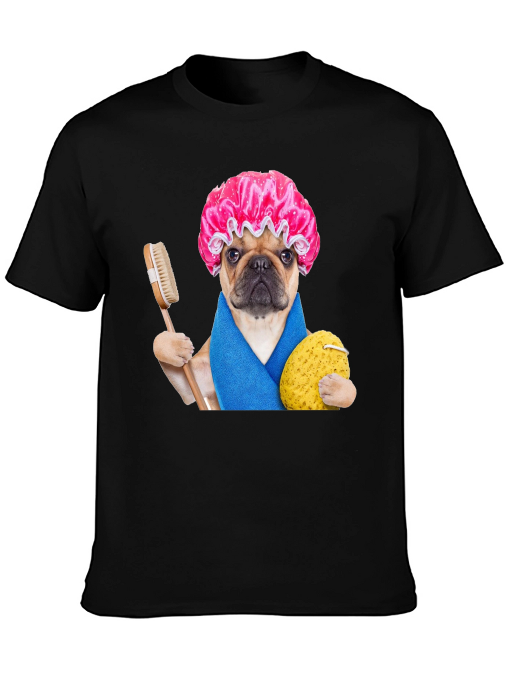 Funny Dog in Shower T-Shirt