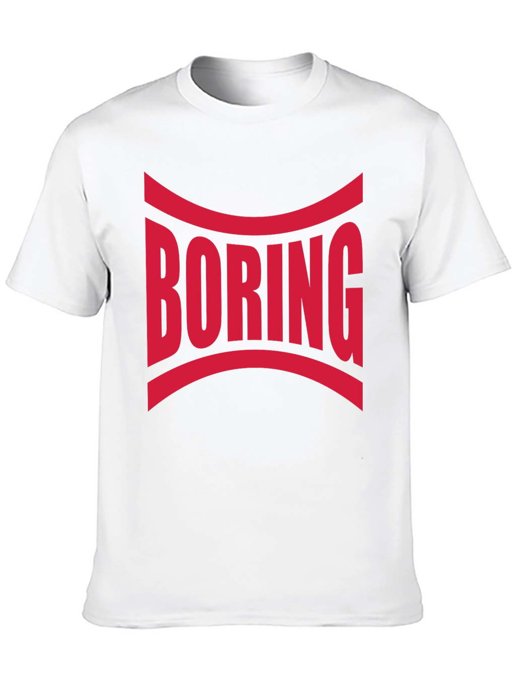 Boring Graphic Print Crew Neck T-Shirt