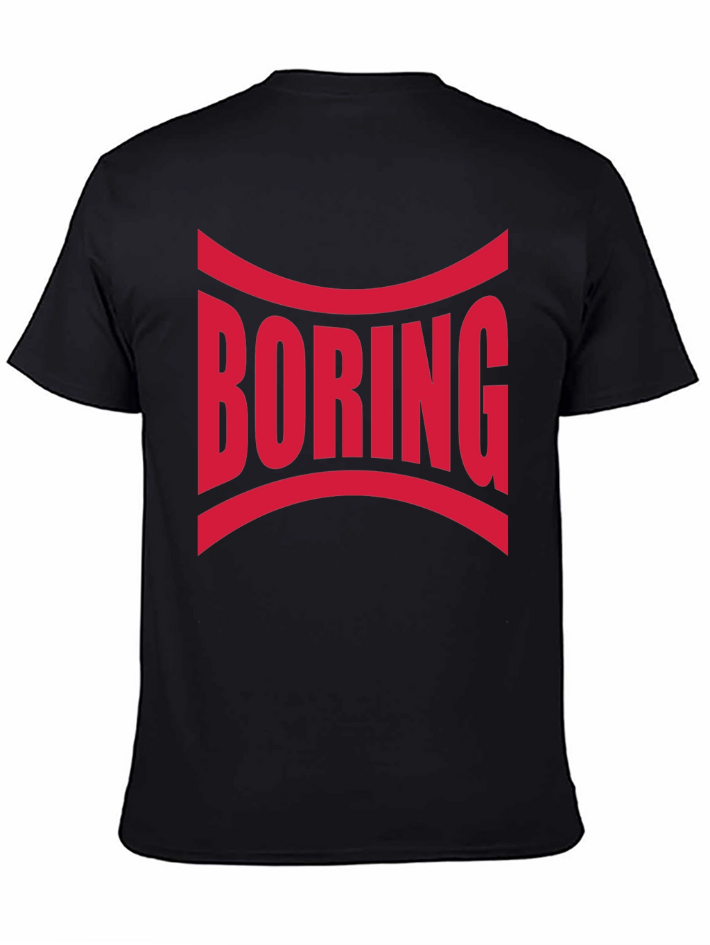 Boring Graphic Print Crew Neck T-Shirt