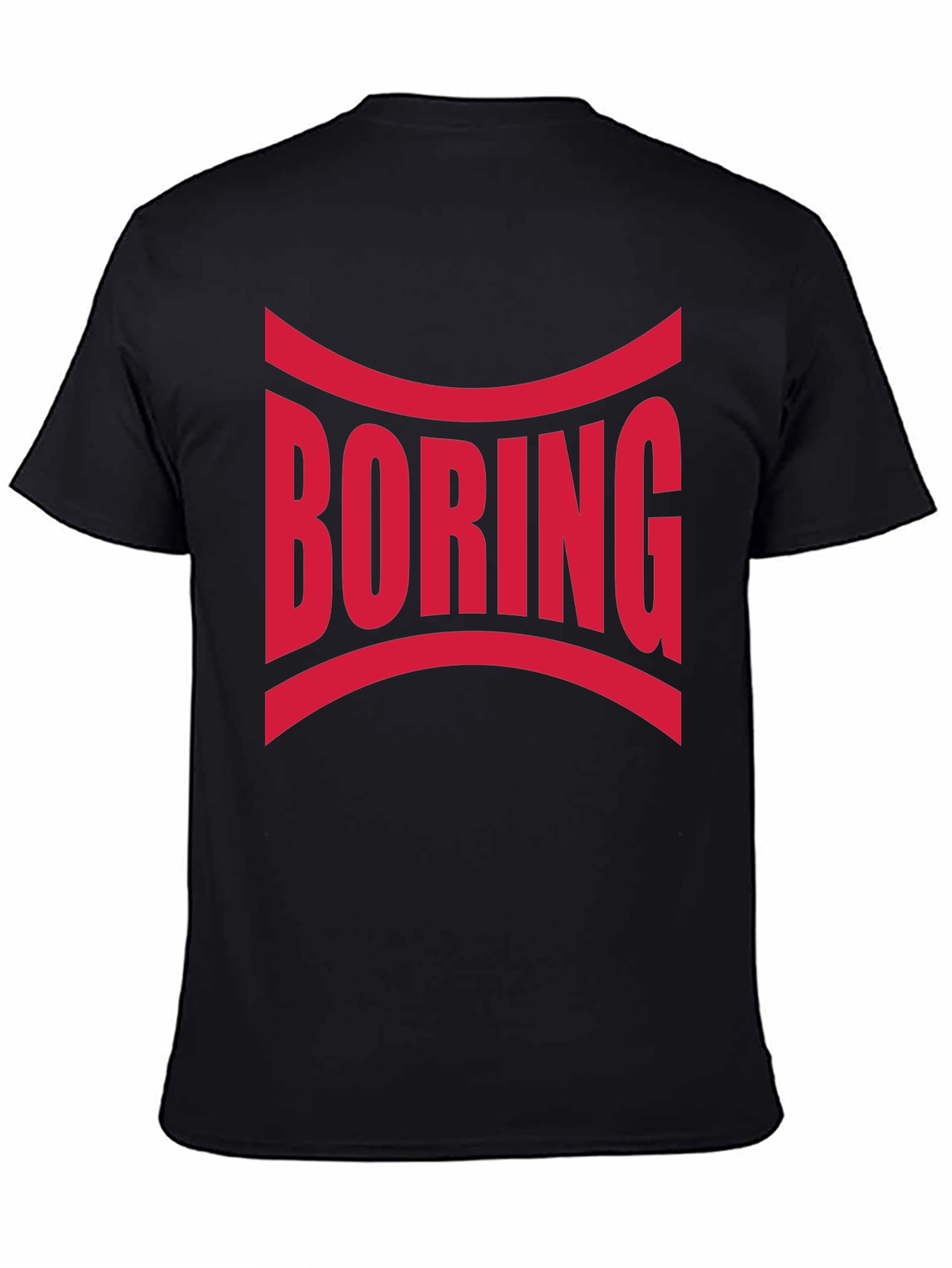 Boring Graphic Print Crew Neck T-Shirt