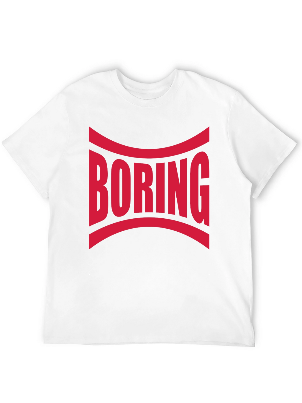 Boring Graphic Print Crew Neck T-Shirt