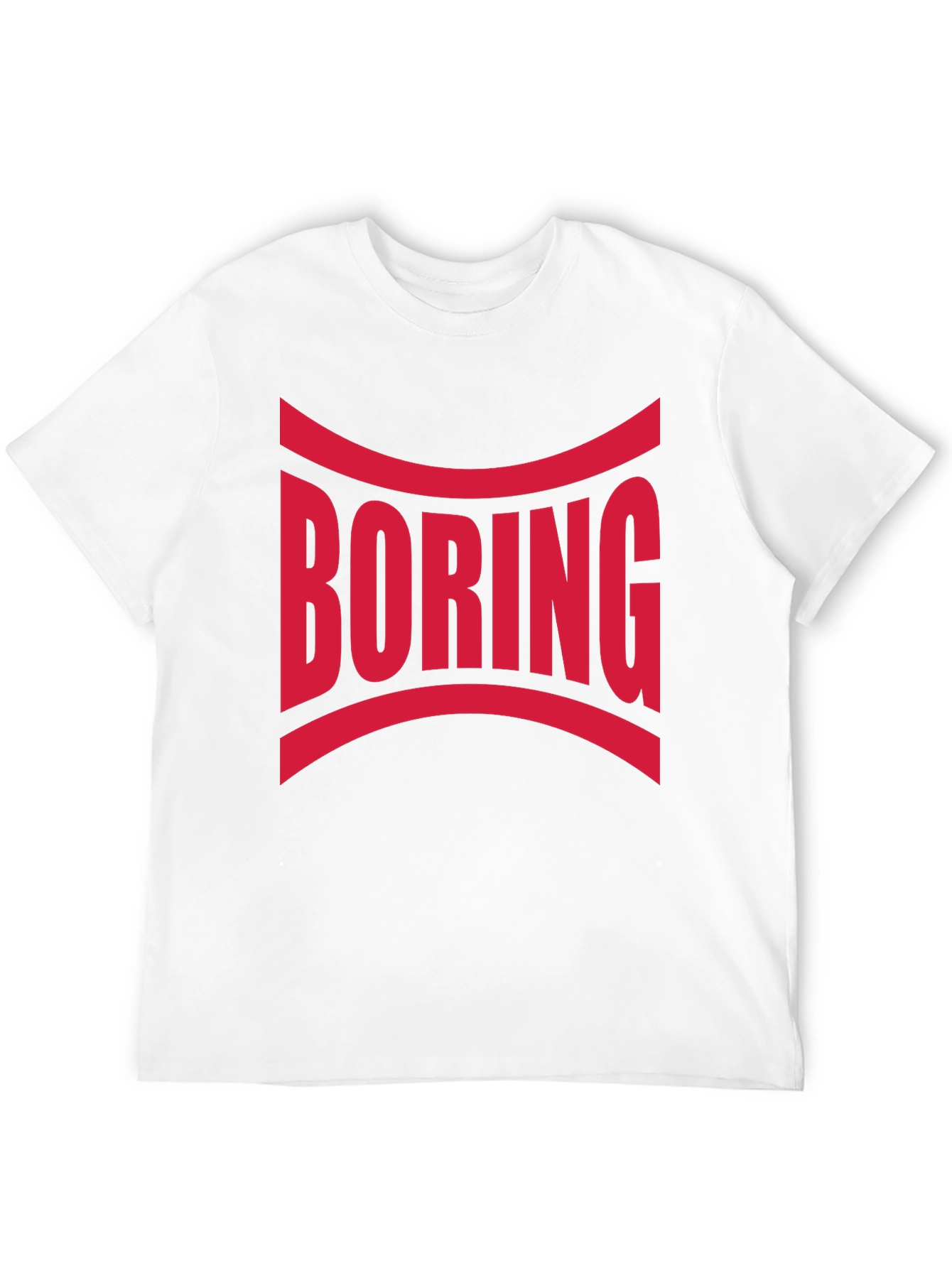 Boring Graphic Print Crew Neck T-Shirt