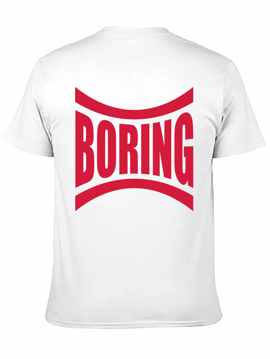 Boring Graphic Print Crew Neck T-Shirt