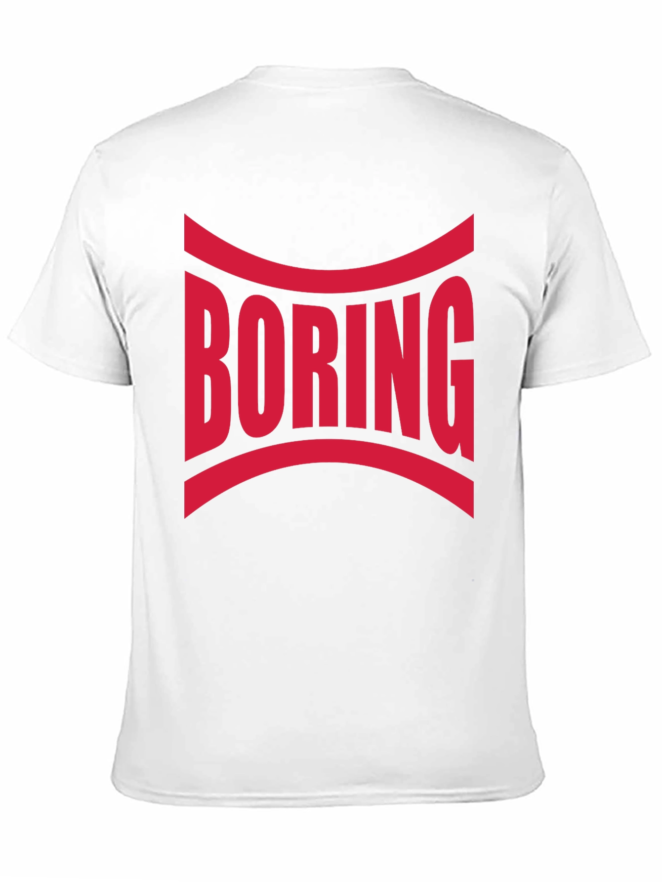 Boring Graphic Print Crew Neck T-Shirt
