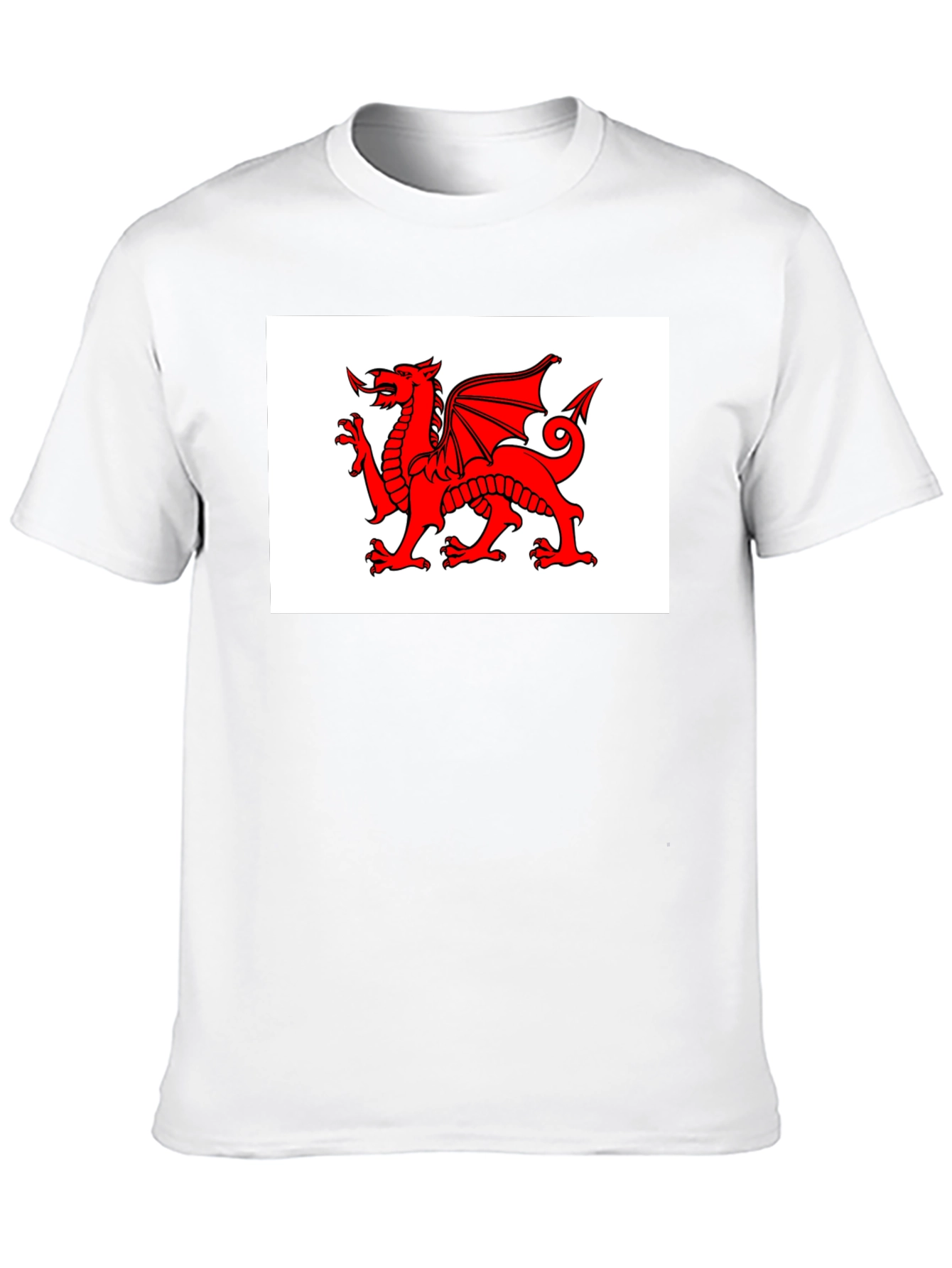 Welsh Dragon Black T-Shirt - Cymru Wales Rugby