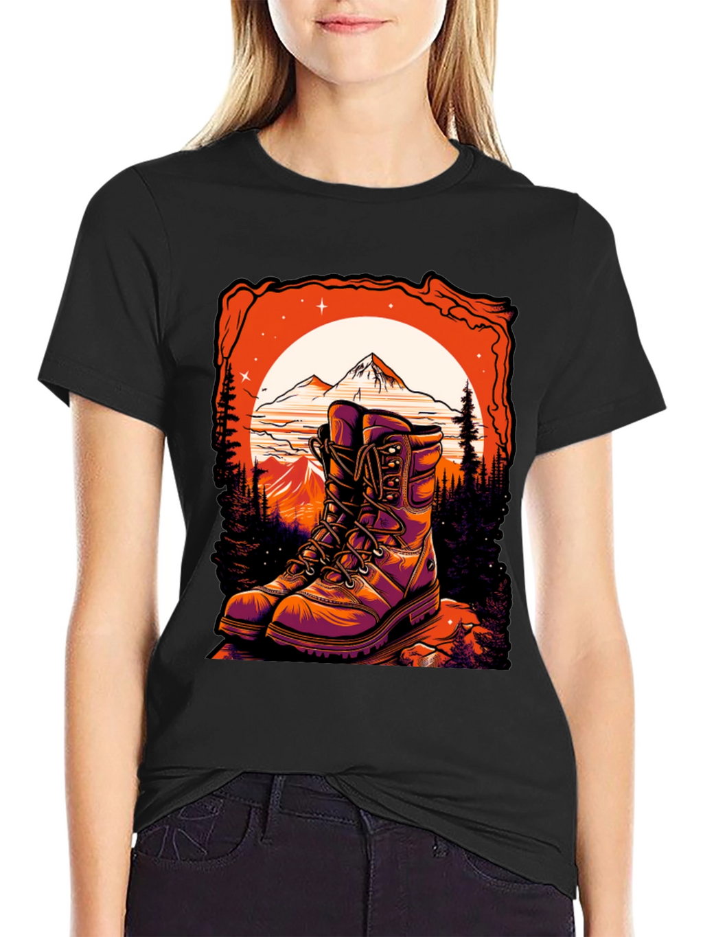 Hiking Boots Graphic Tee - Adventure Awaits!