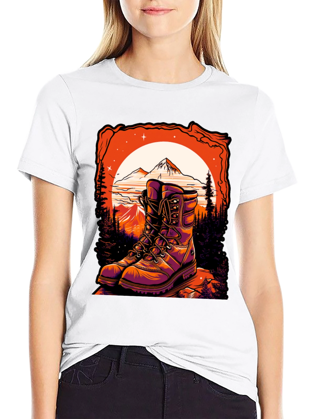 Hiking Boots Graphic Tee - Adventure Awaits!