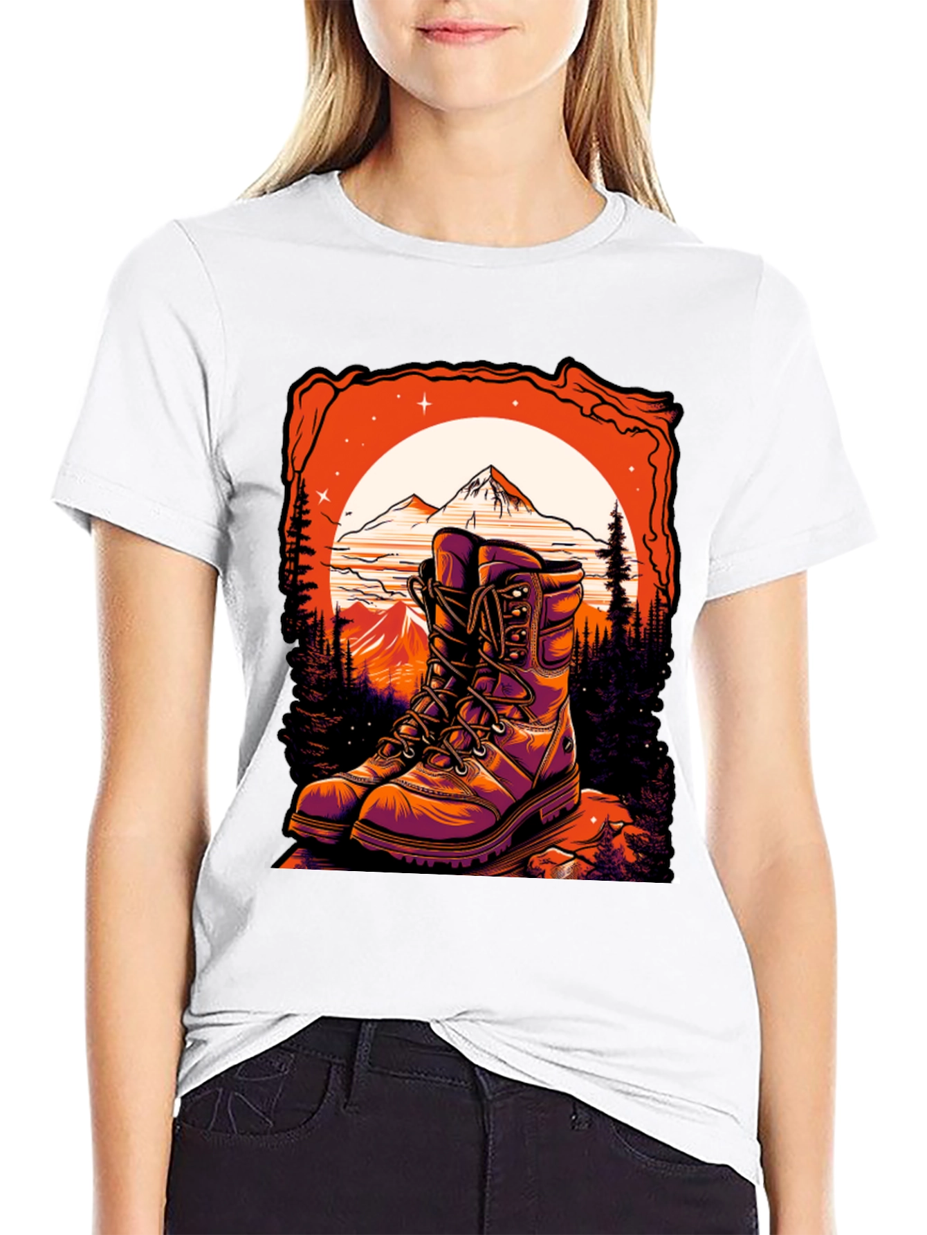Hiking Boots Graphic Tee - Adventure Awaits!