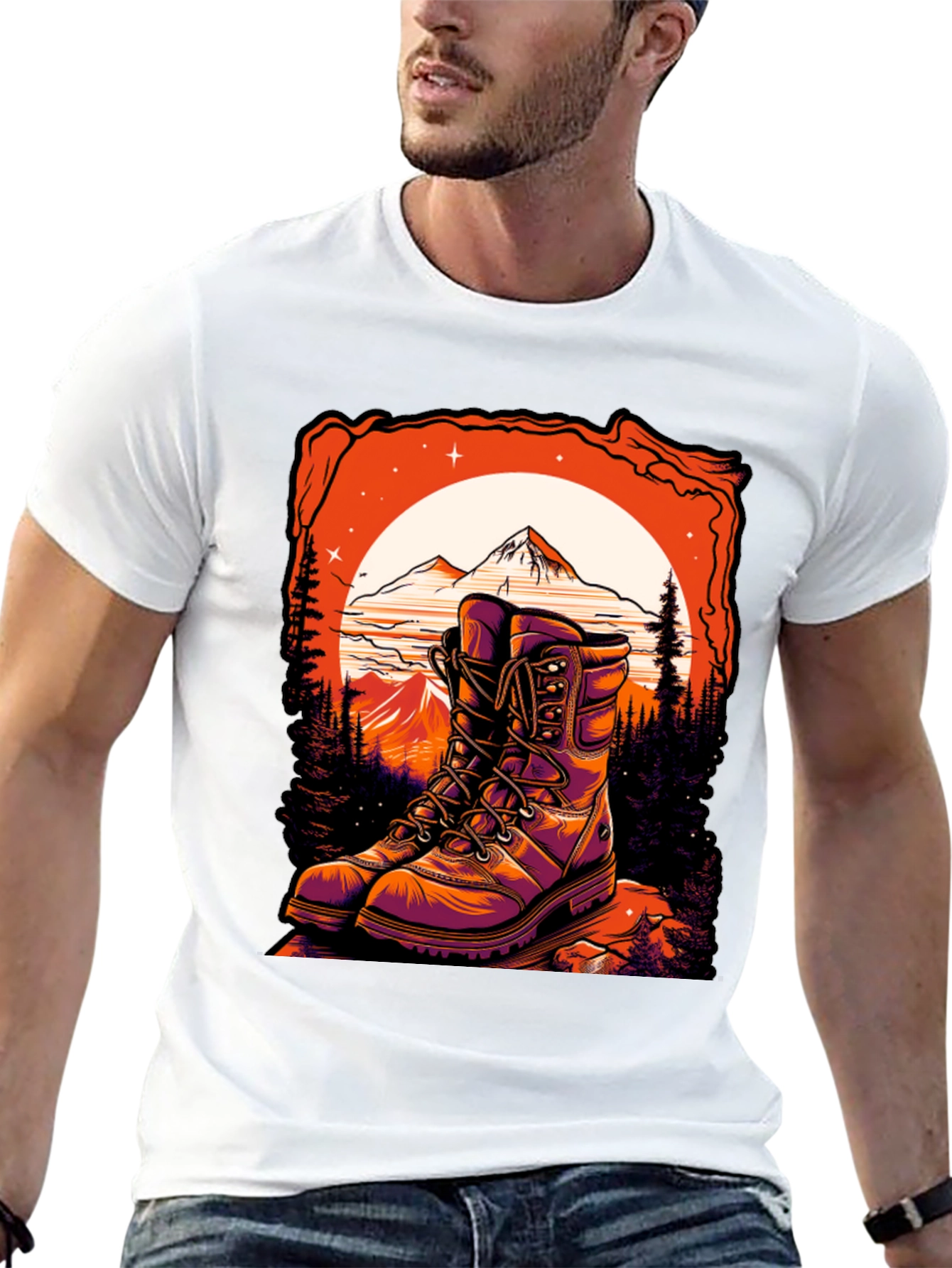 Hiking Boots Graphic Tee - Adventure Awaits!