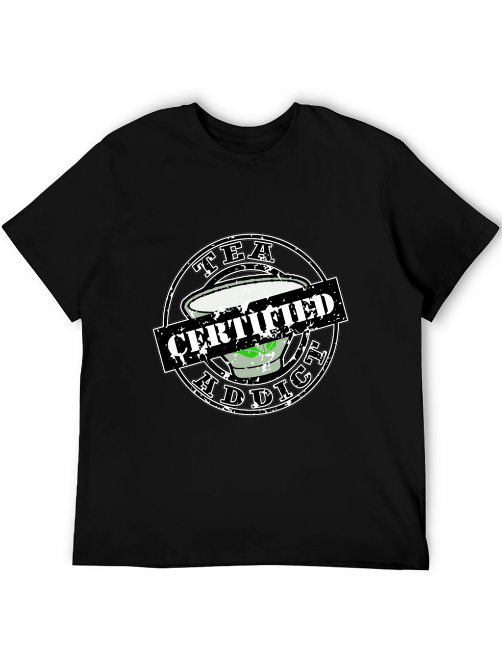 Tea Addict Certified Novelty Graphic Tee