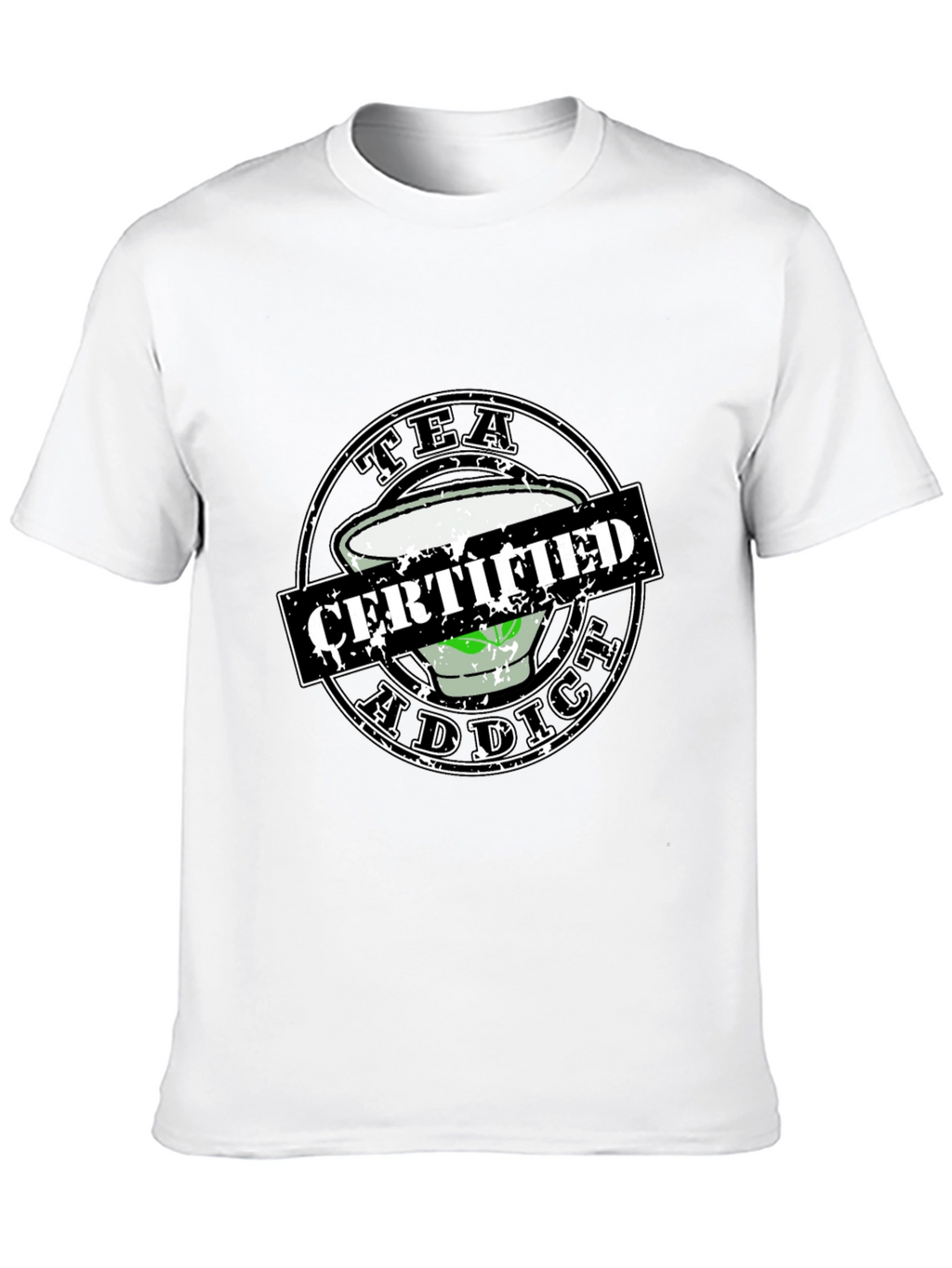 Tea Addict Certified Novelty Graphic Tee