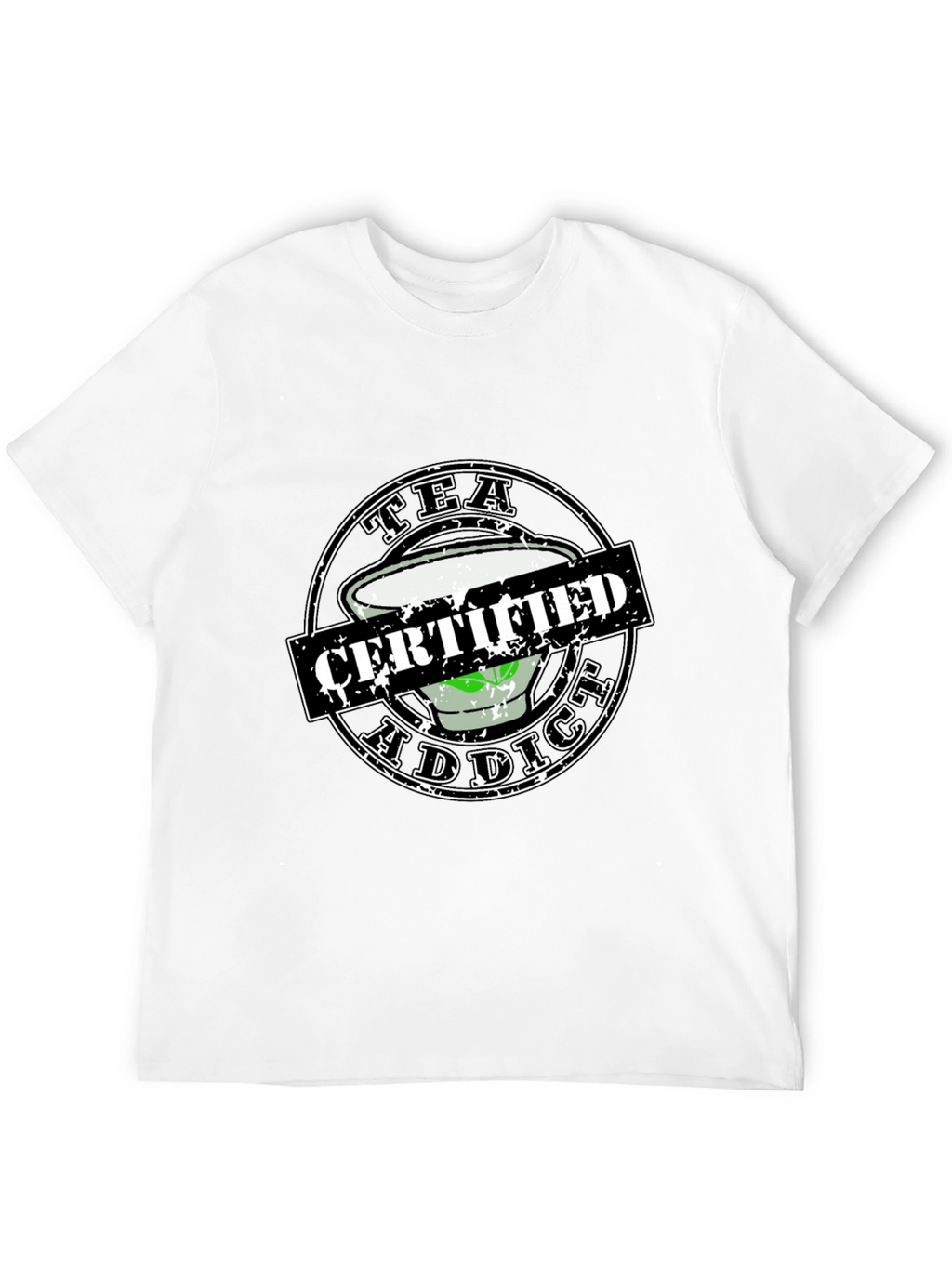 Tea Addict Certified Novelty Graphic Tee