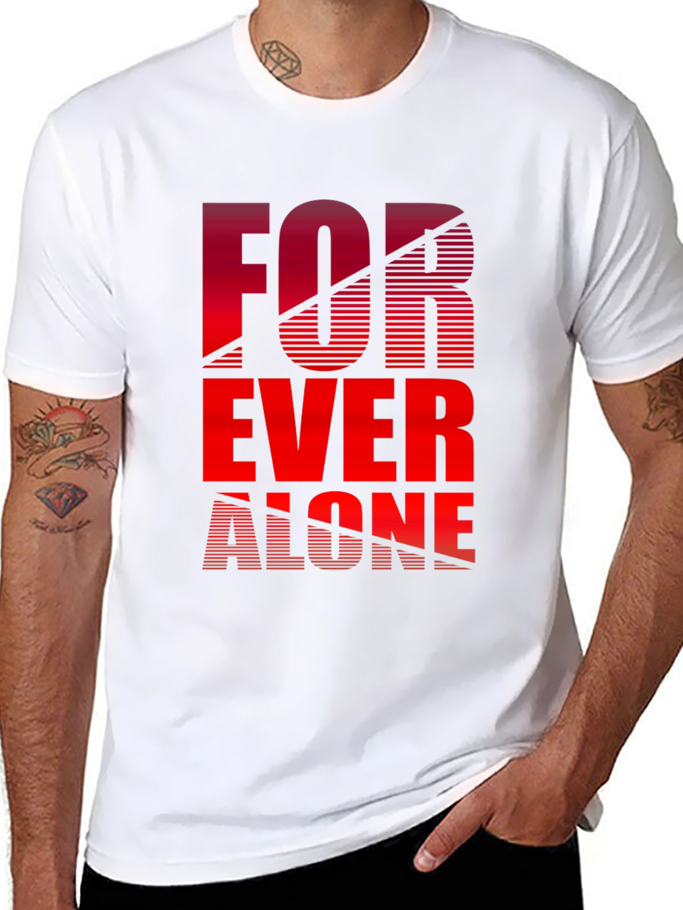 Forever Alone Graphic Tee - Black