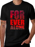 Forever Alone Graphic Tee - Black
