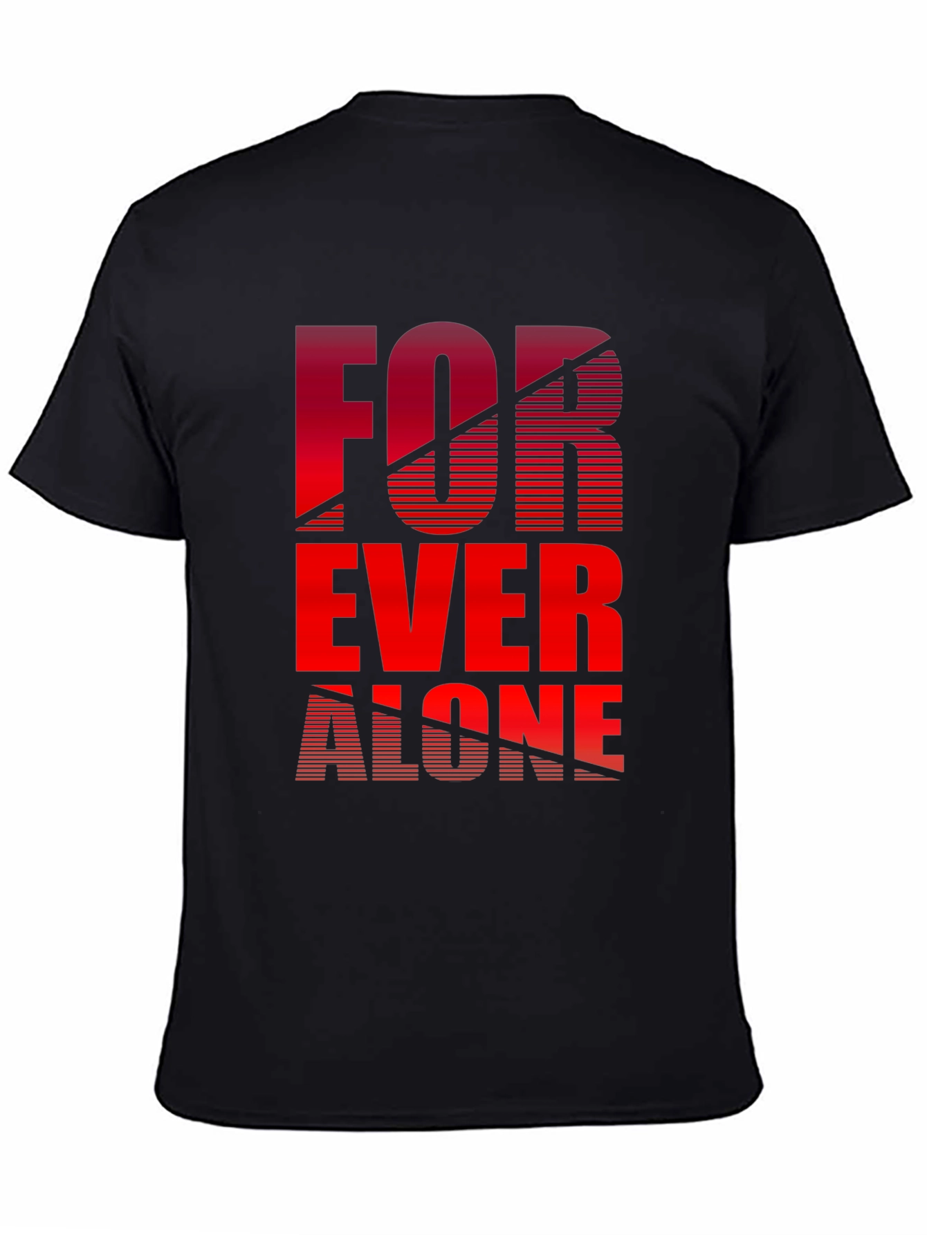 Forever Alone Graphic Tee - Black