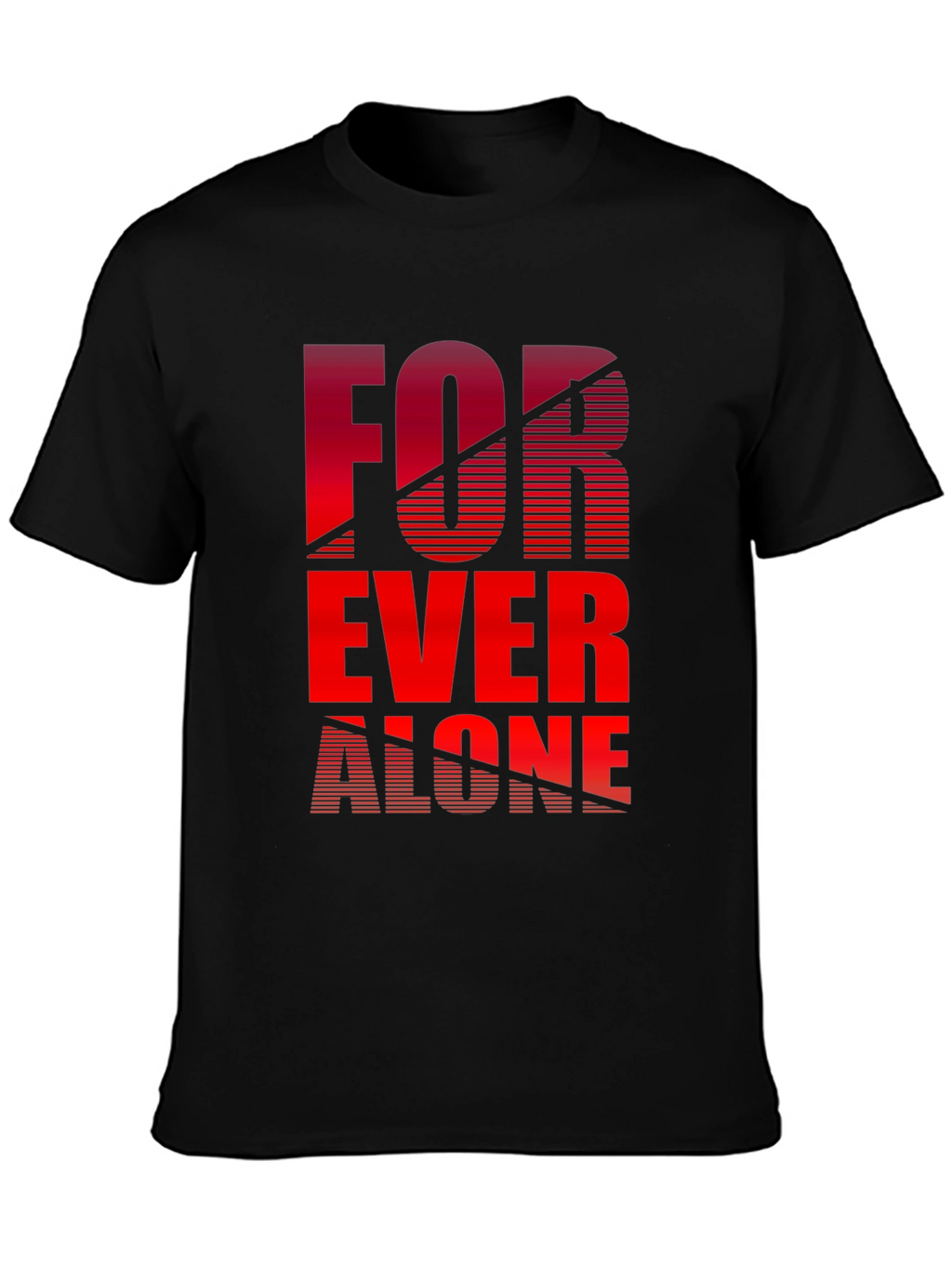 Forever Alone Graphic Tee - Black