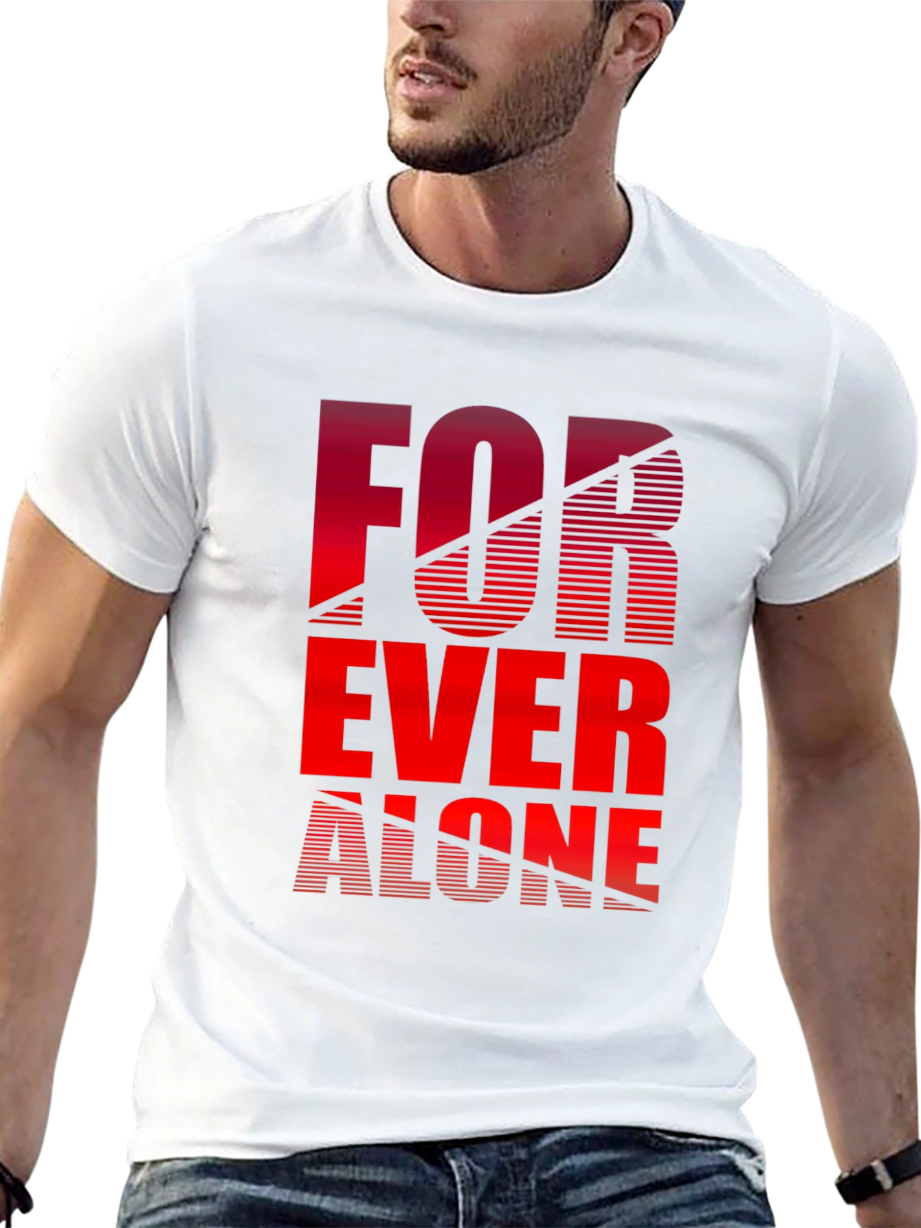 Forever Alone Graphic Tee - Black