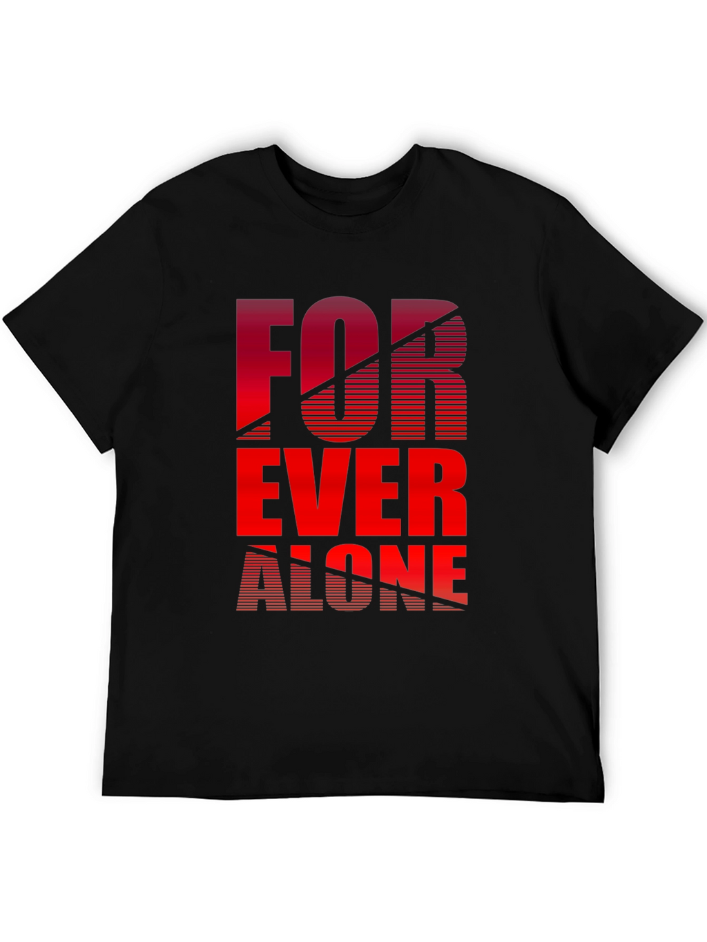 Forever Alone Graphic Tee - Black