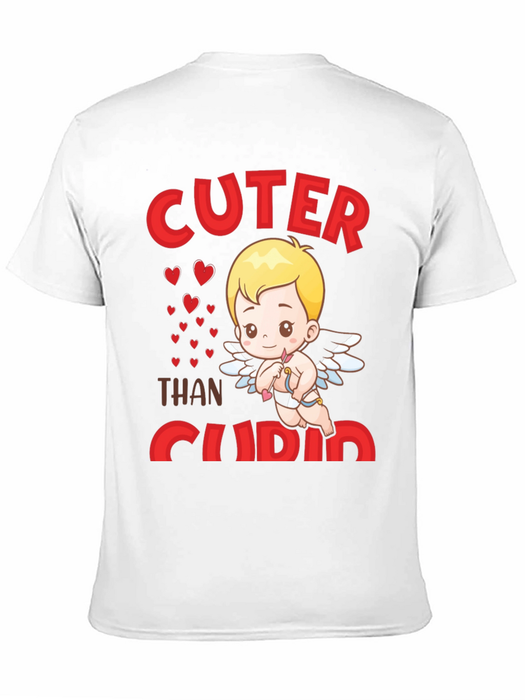Cuter Than Cupid Black Graphic T-Shirt