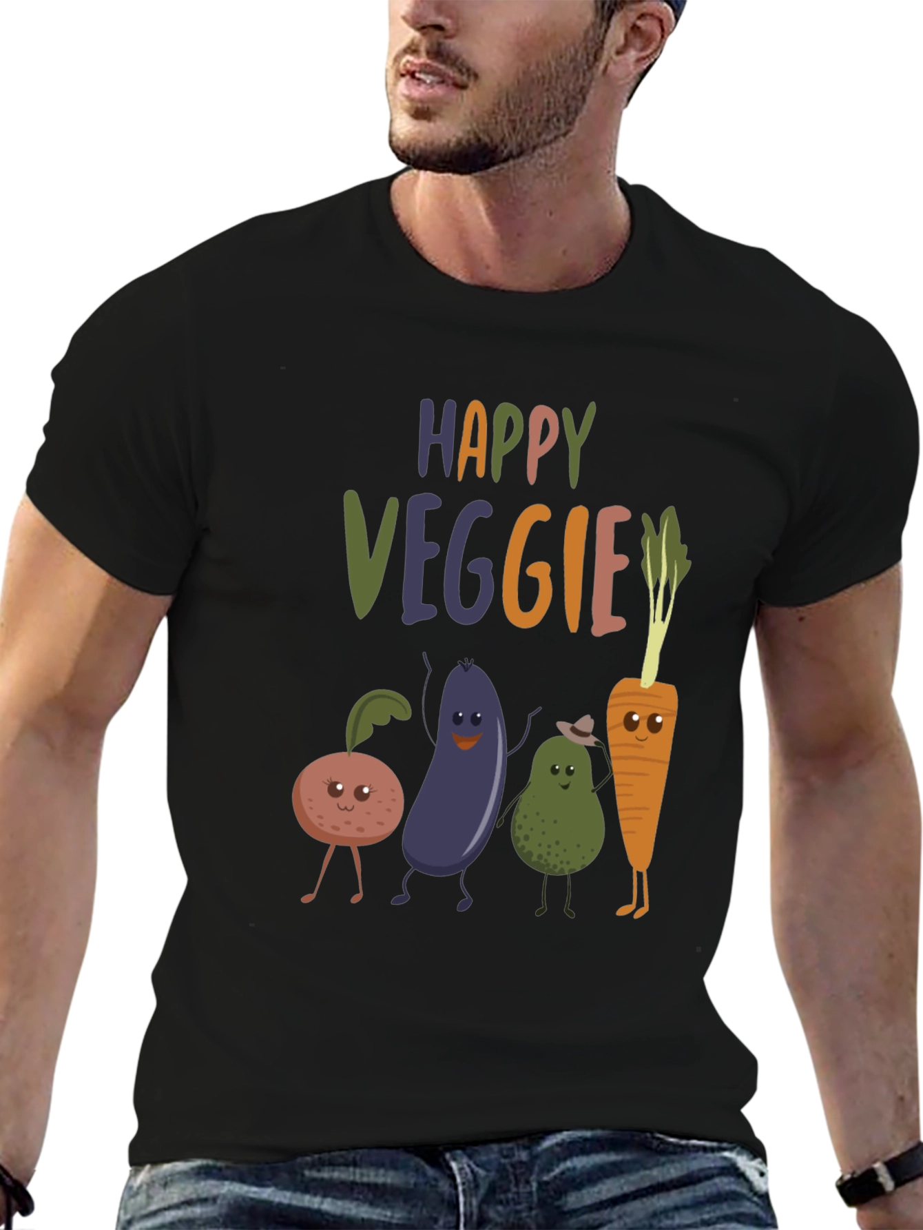 Happy Veggie Graphic Tee