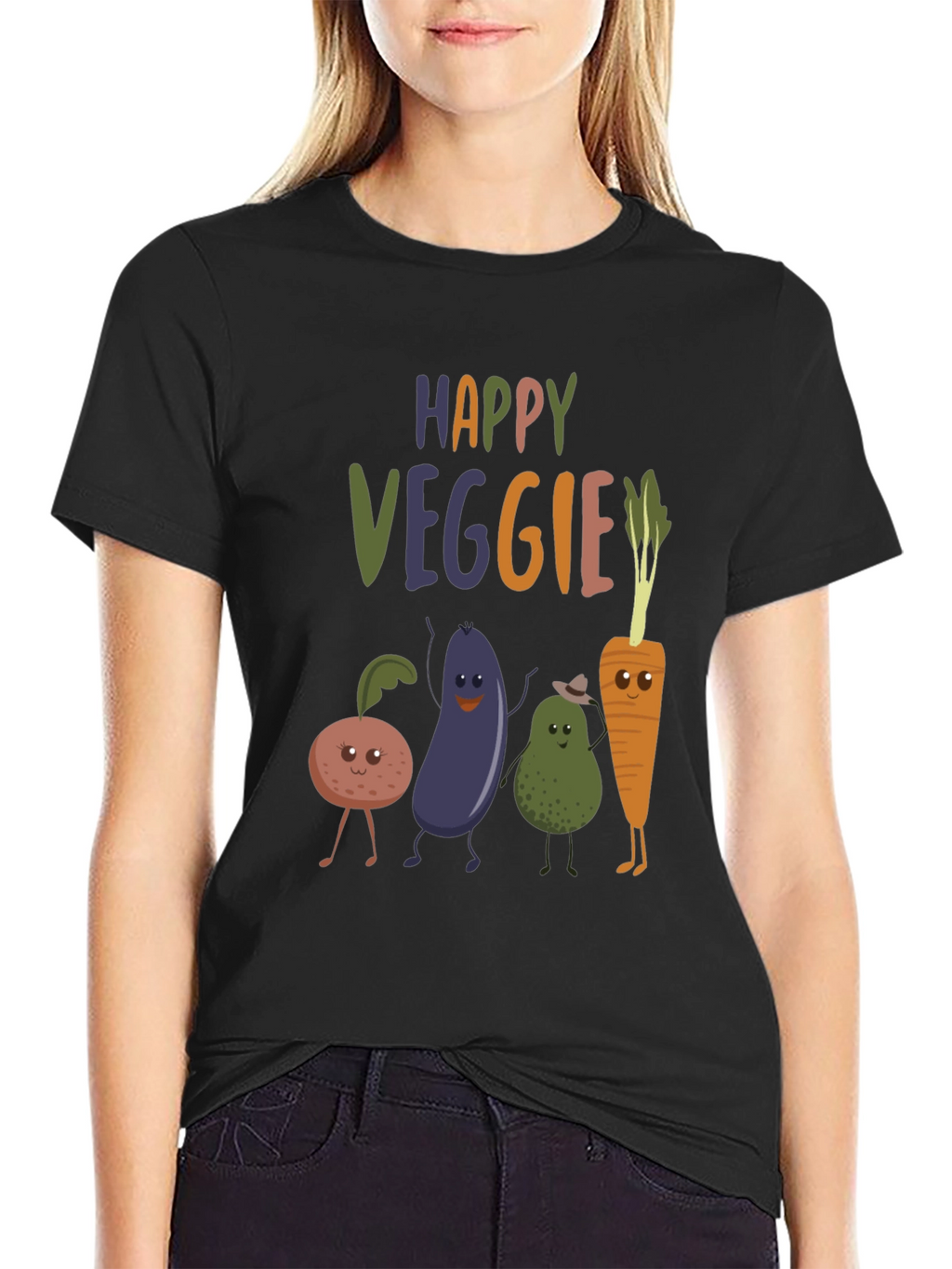 Happy Veggie Graphic Tee